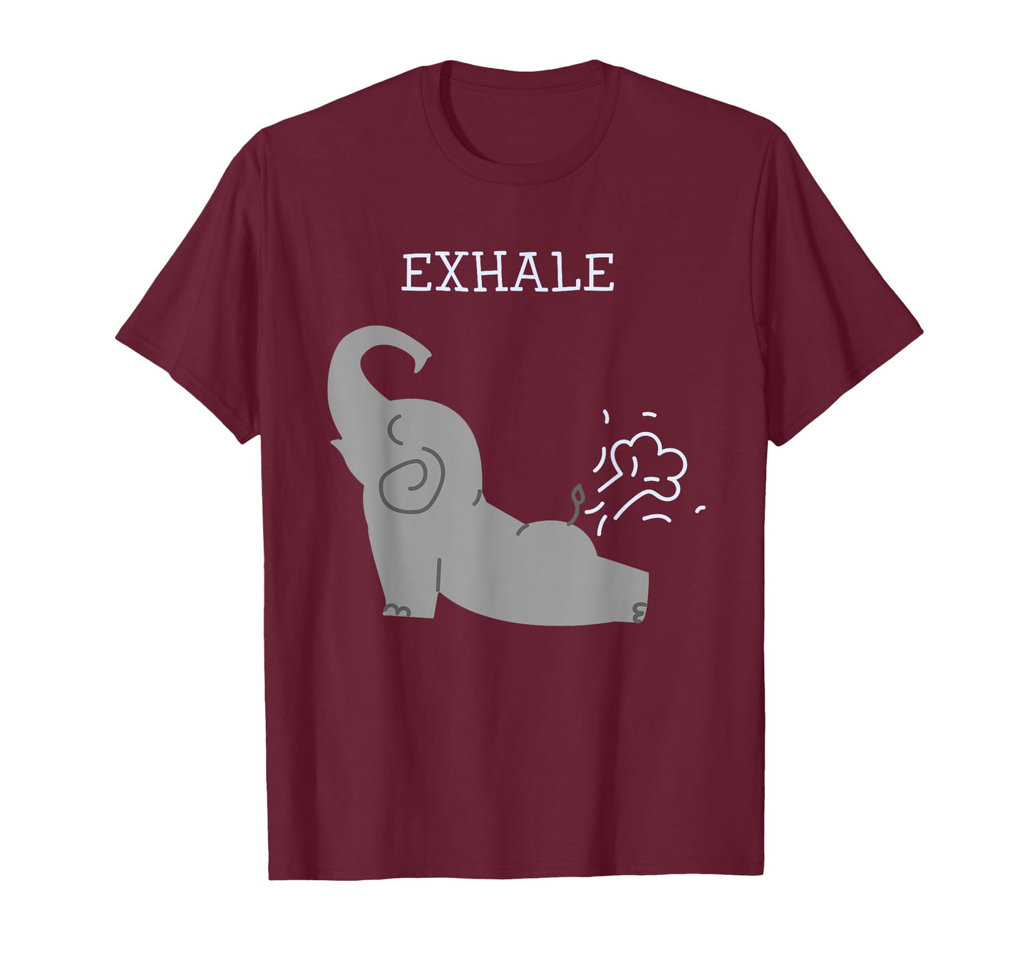 Exhale Elephant Fart Yoga T-Shirt
