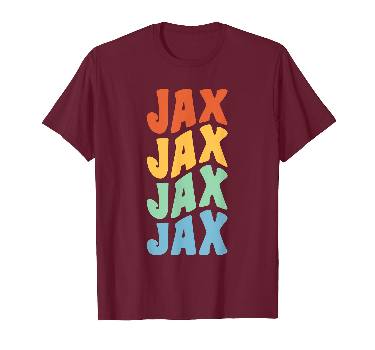 Jax First Name Retro Groovy Personalized T-Shirt