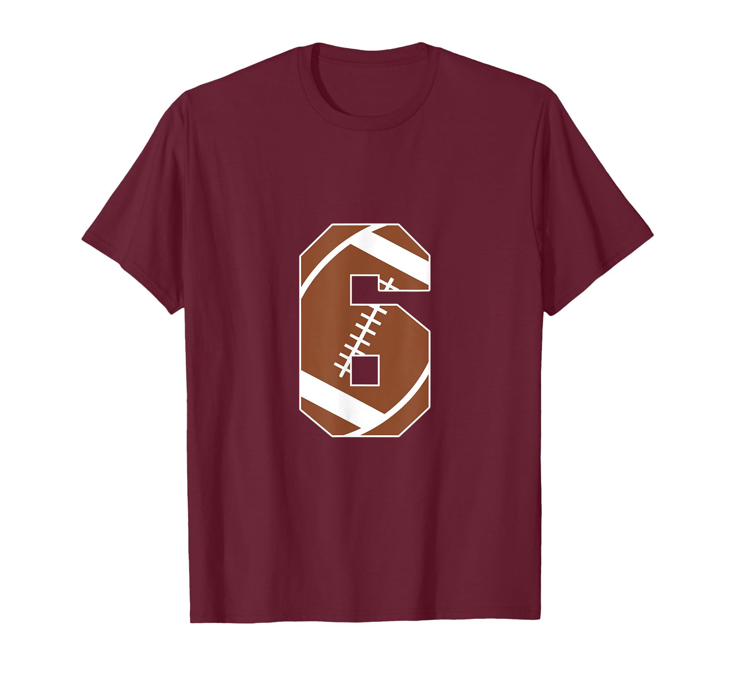 6th Birthday Kids Football Birthday Party 6 Years Old Boys T-Shirt