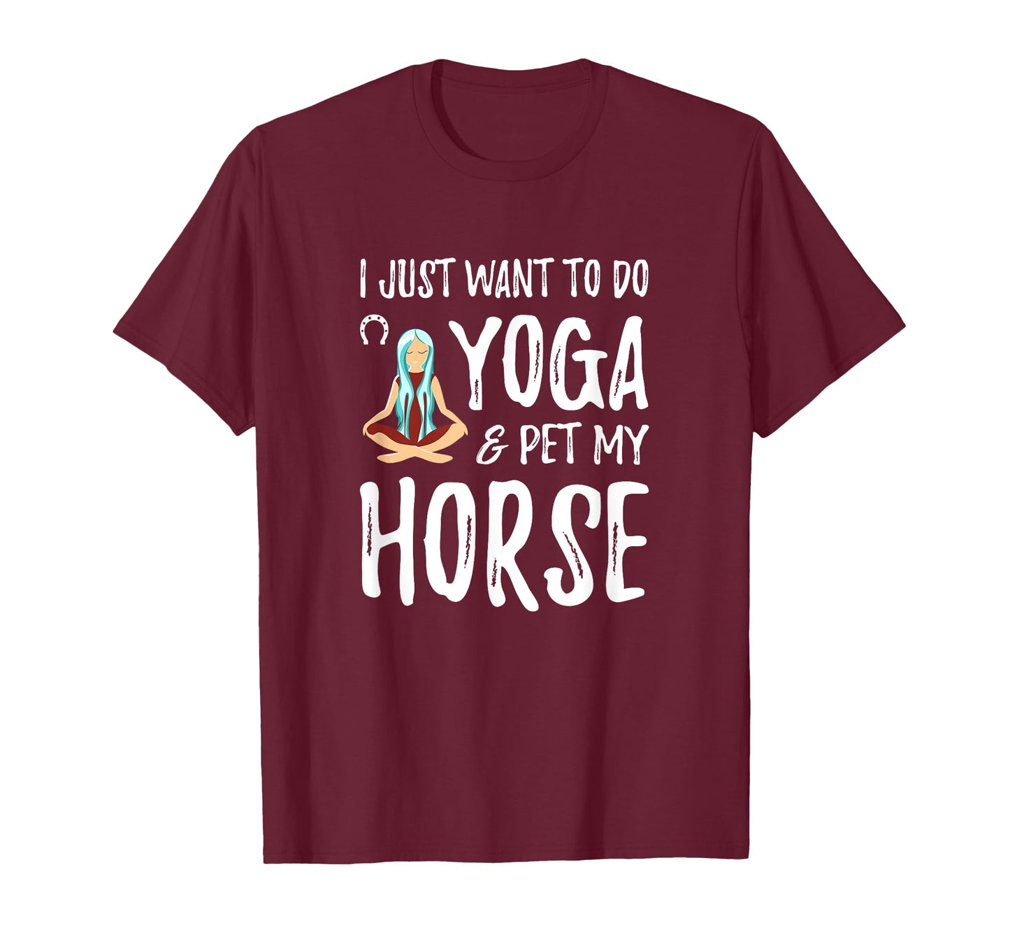 Yoga and Horse for Funny Horse Mom Gift Idea T-Shirt