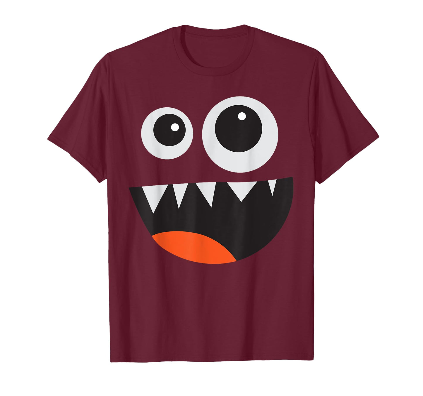 Men's Women's Cute Monster Face Costume Halloween T-Shirt