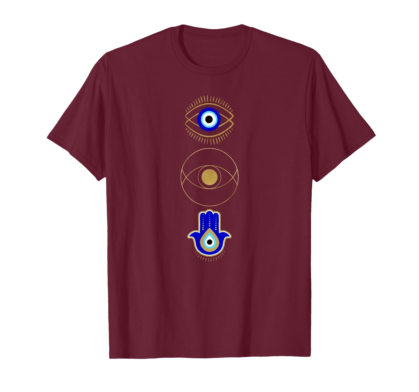 Evil Eye Print Pullover Protect Your Energy Mystical Gifts T-Shirt