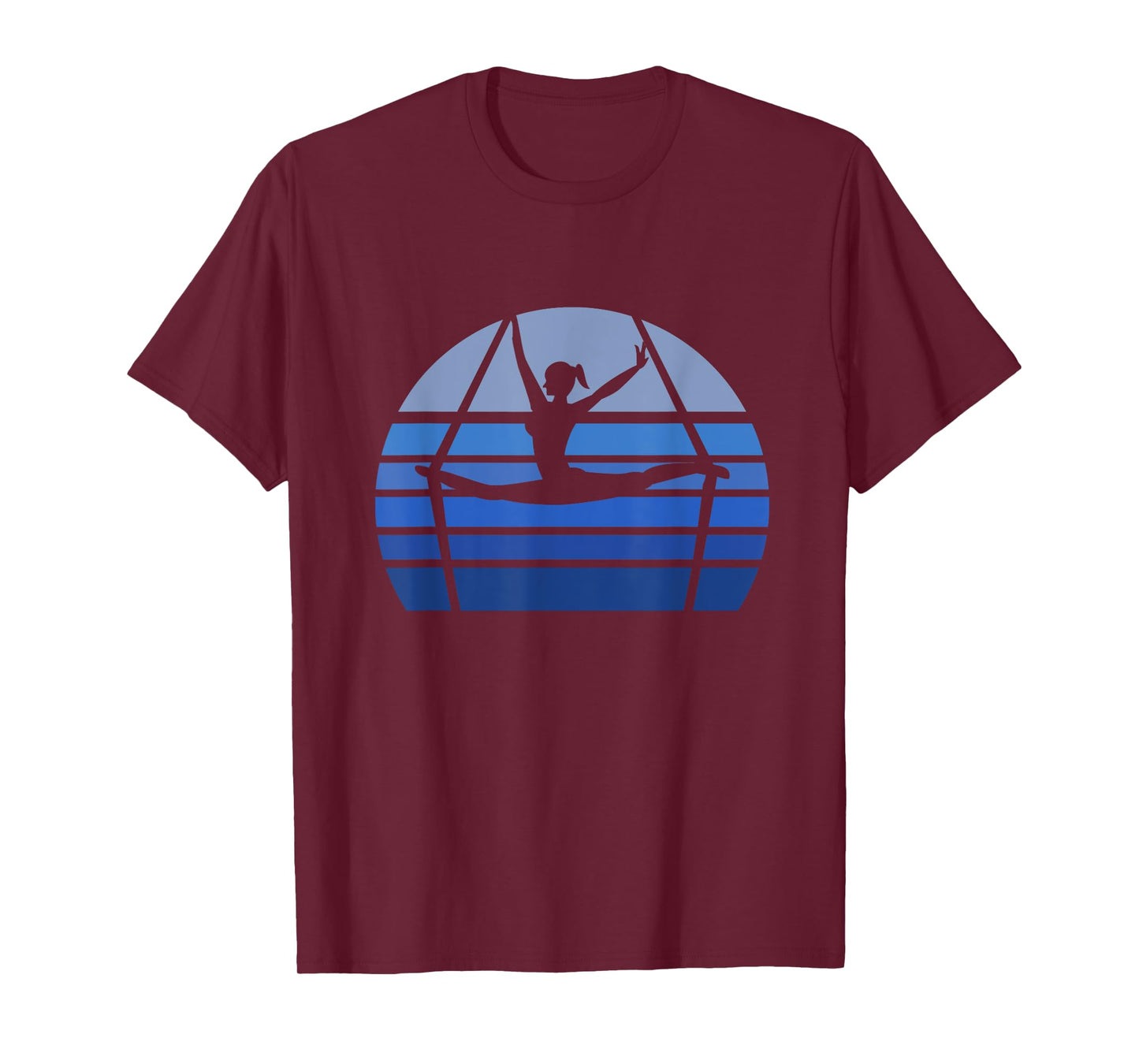 Retro Aerial Yoga Silhouette Lover Gift Aerialist Yogi Dance T-Shirt
