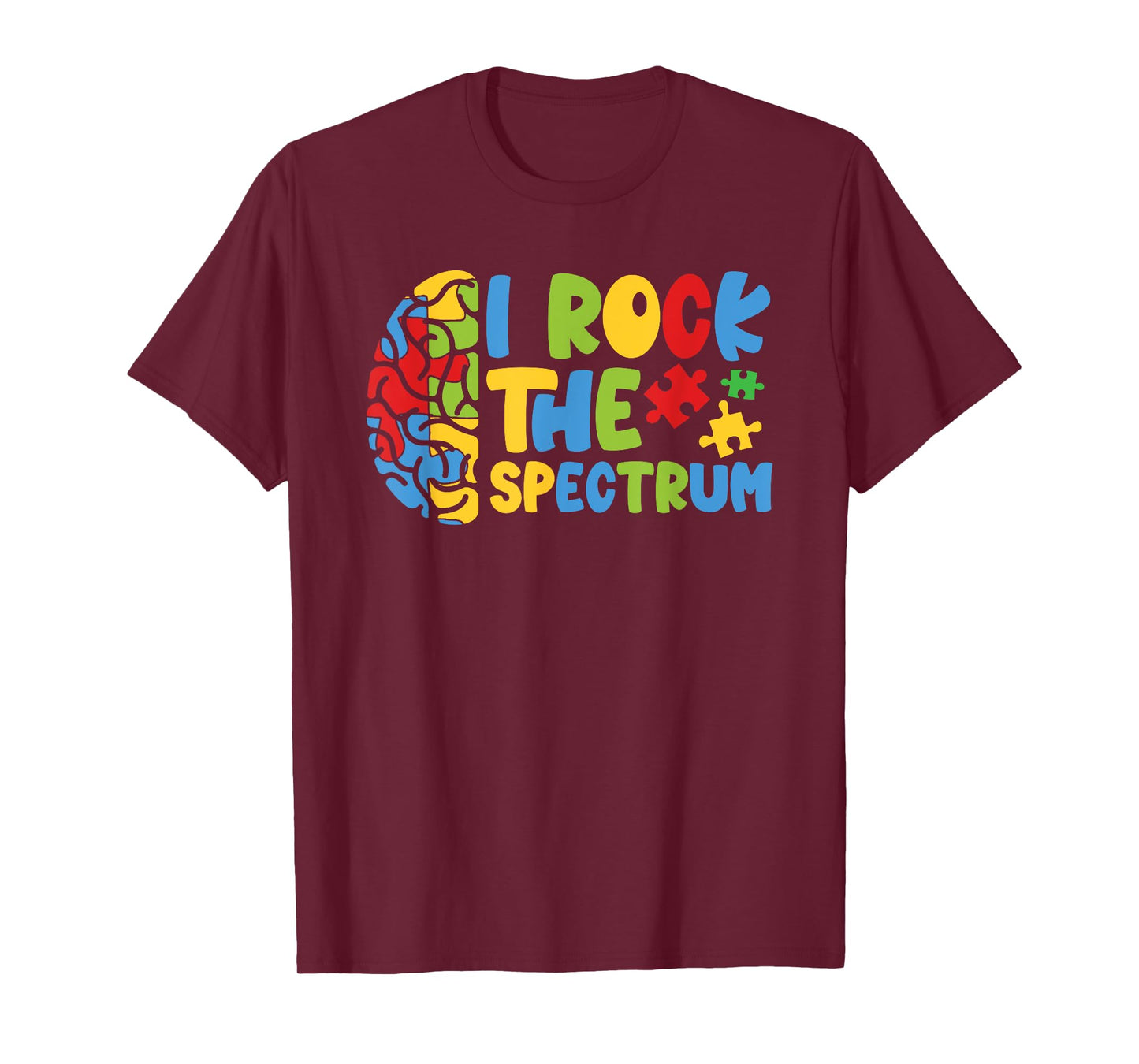 Autistic Autism Awareness Boys Toddler I Rock The Spectrum T-Shirt