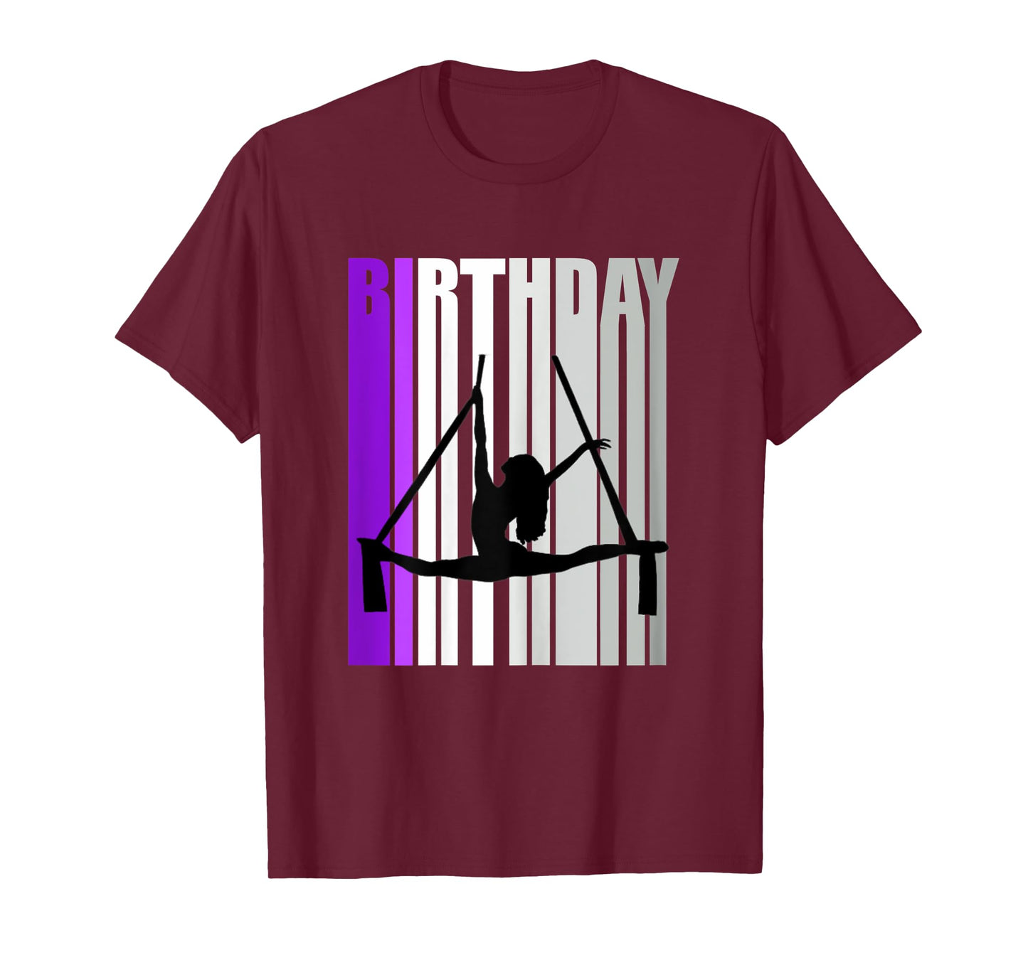 Pretty Purple Kids Air Dancer Birthday Aerialist Train Girl T-Shirt