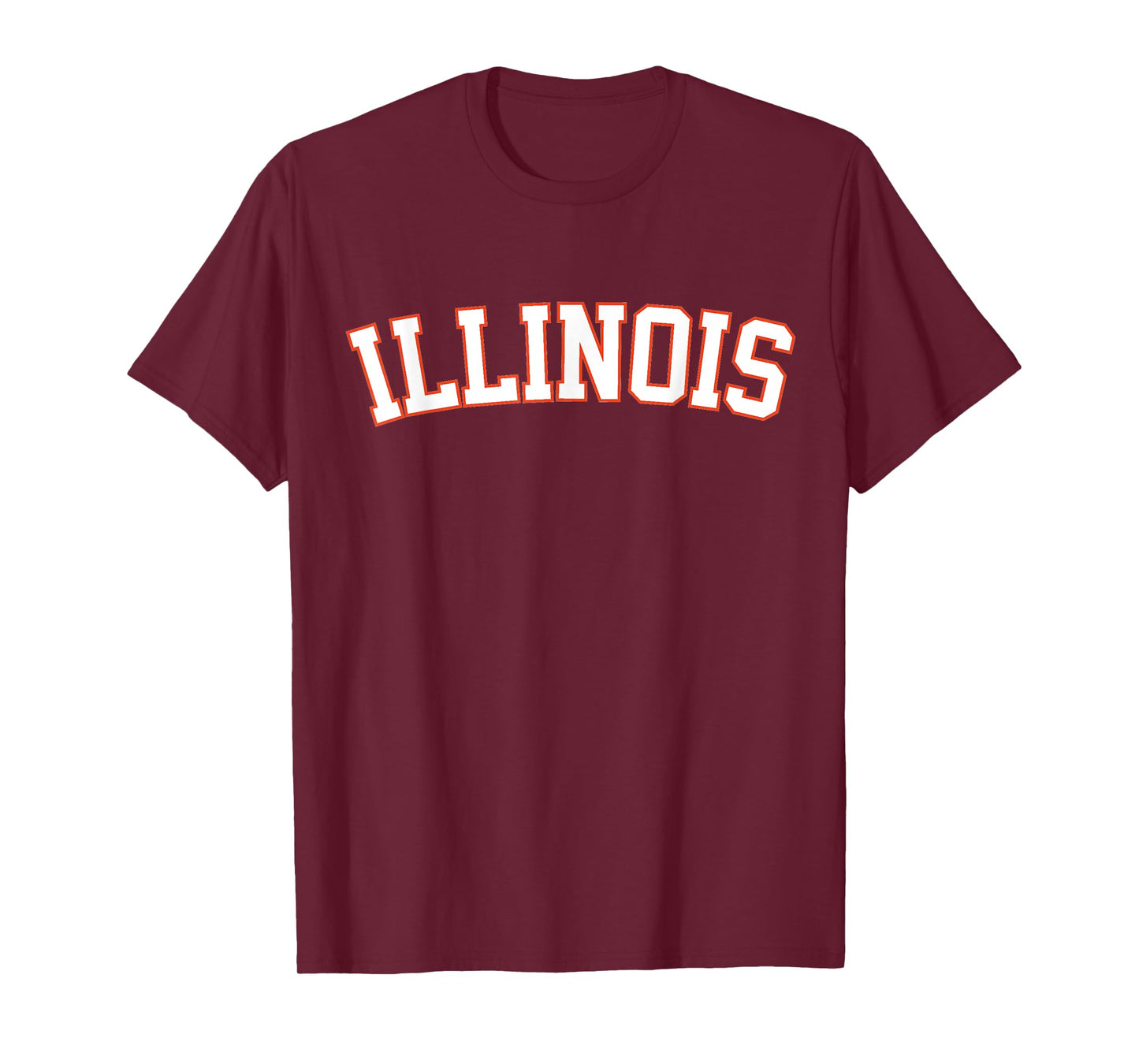 Retro Illinois Tee Vintage Illinois Orange Blue Throwback IL T-Shirt