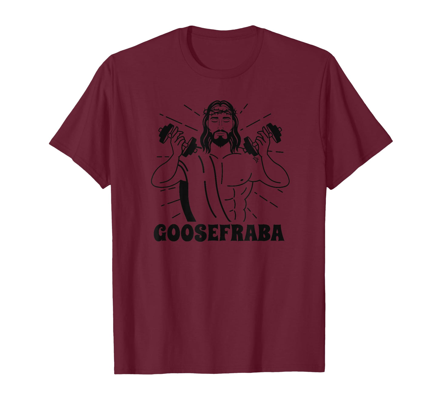 Goosefraba Yoga Workin' Out Zen Buddha Funny Sayings Quotes T-Shirt