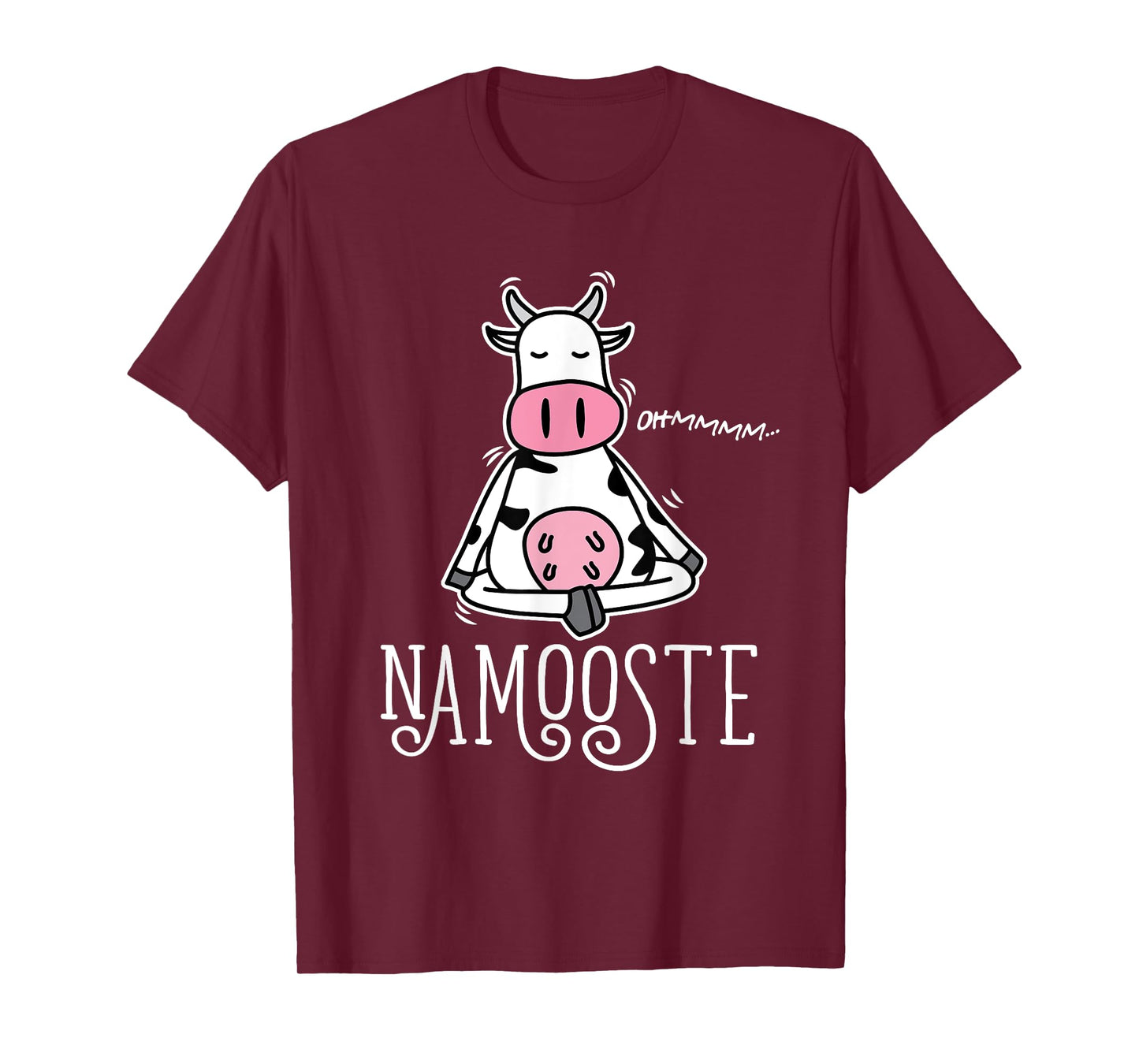 Namooste Cute Funny Silly Yoga Cow Namaste T-Shirt