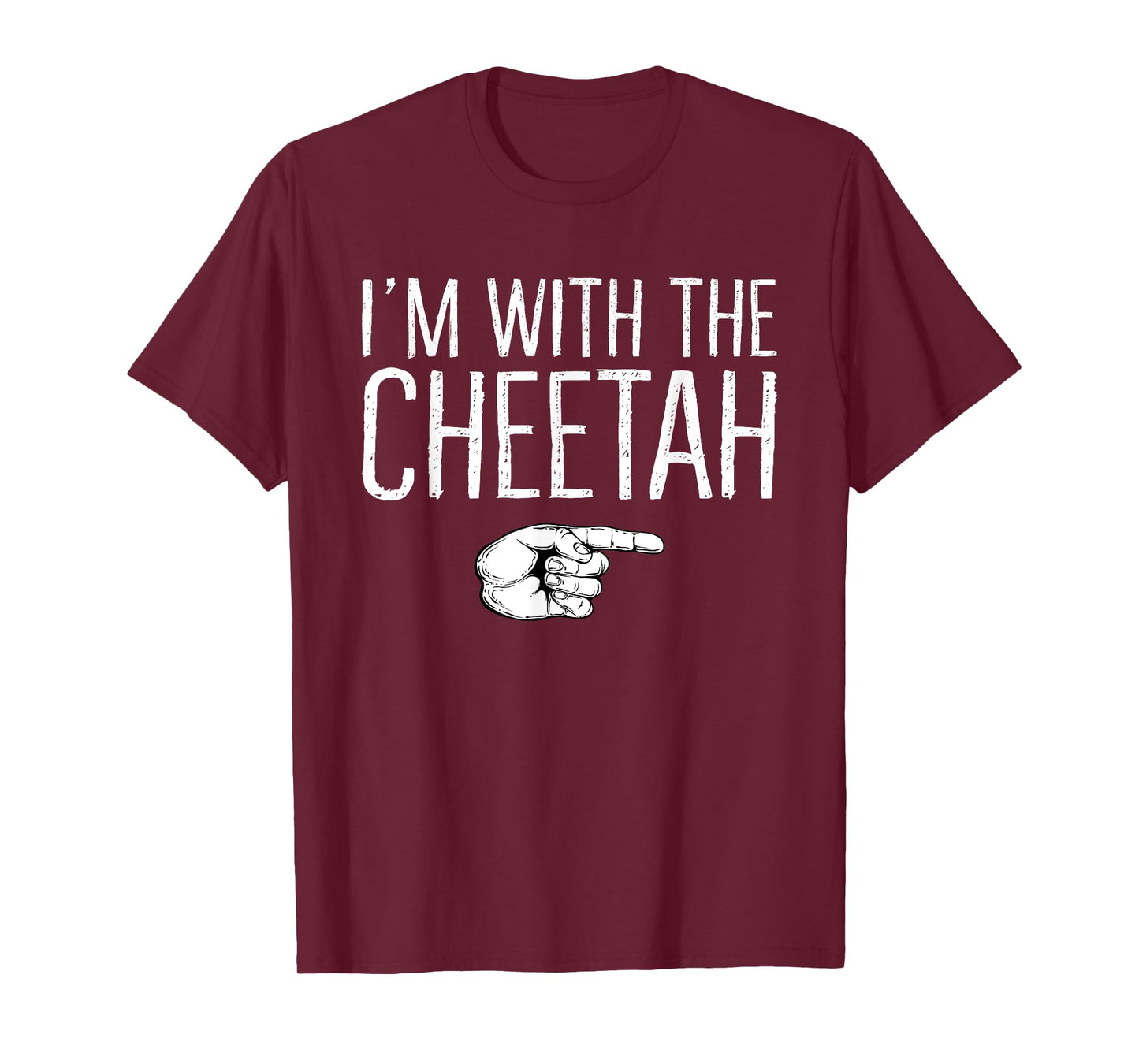 I'm With The Cheetah Matching Costume Lazy Halloween Party T-Shirt