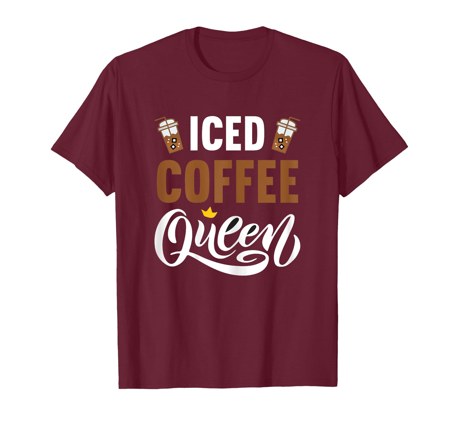 Womens Iced Coffee Queen T-Shirt