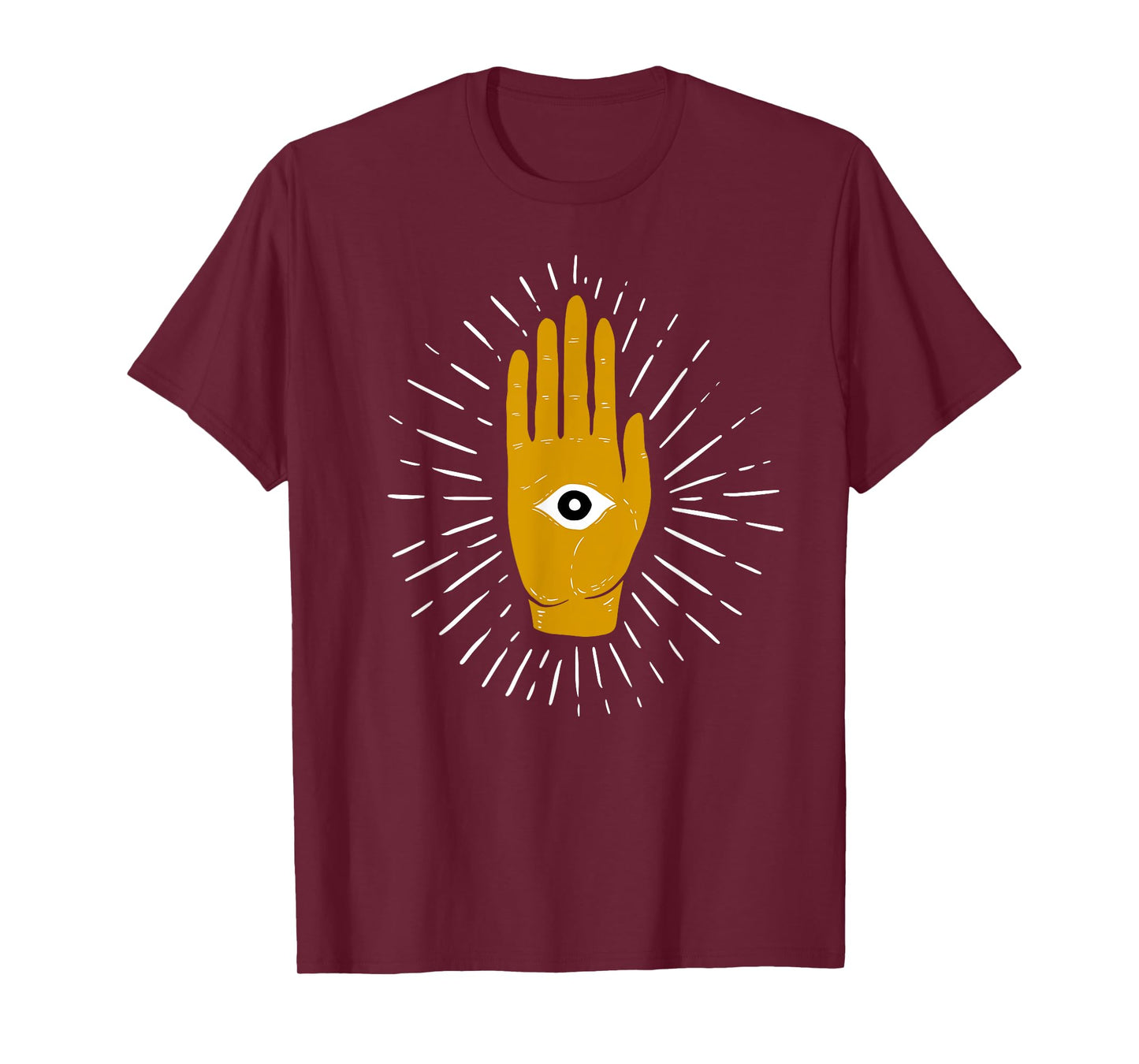 Spiritual Mystic Eye Third Eye All Seeing Eye Hamsa Hand T-Shirt
