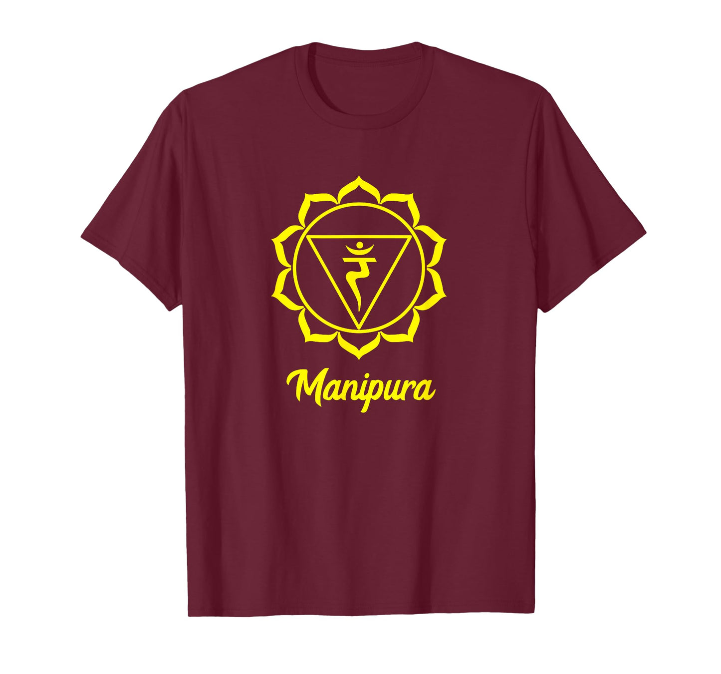 Solar Plexus Chakra Symbol Yellow Manipura Yogi Yoga T-Shirt