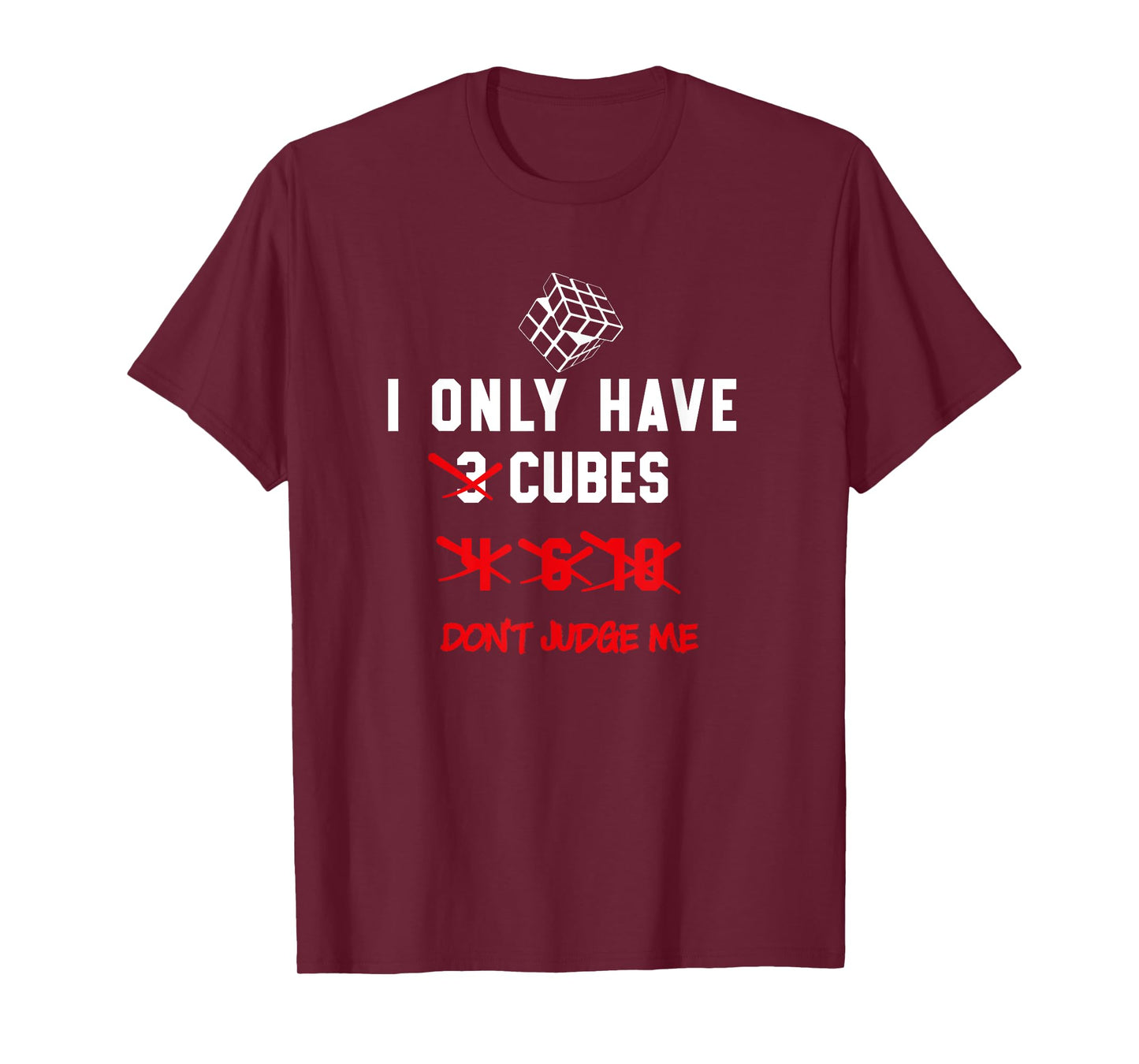I Only Want Puzzle Cube Funny Speed Cubing Youth Math T-Shirt