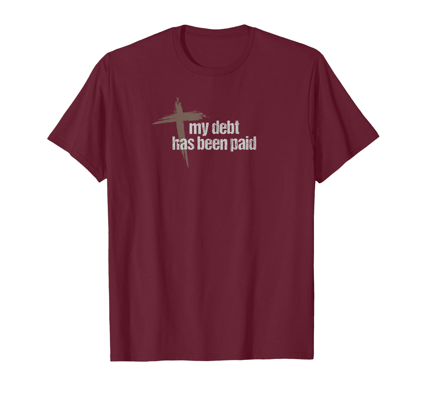 Jesus TShirt; my debt has been paid with cross Christian Tee