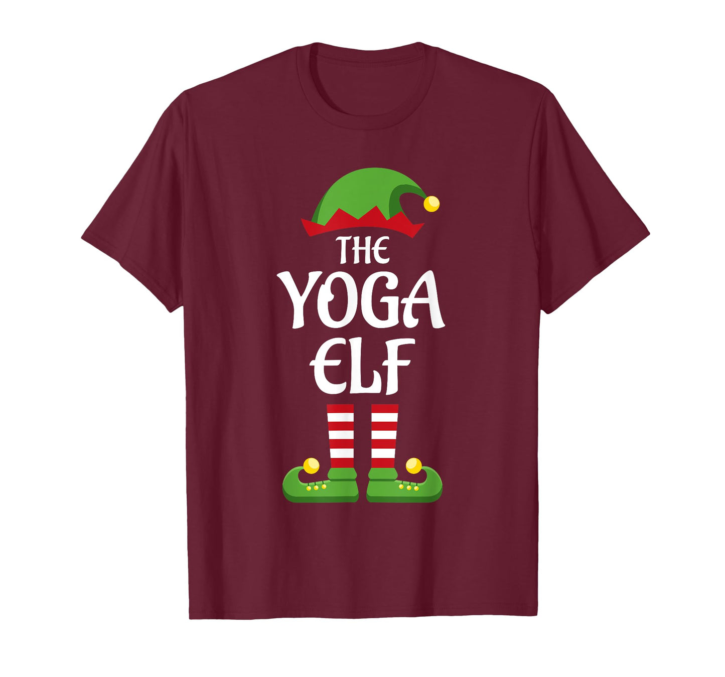 Yoga Elf Family Matching Group Christmas T-Shirt