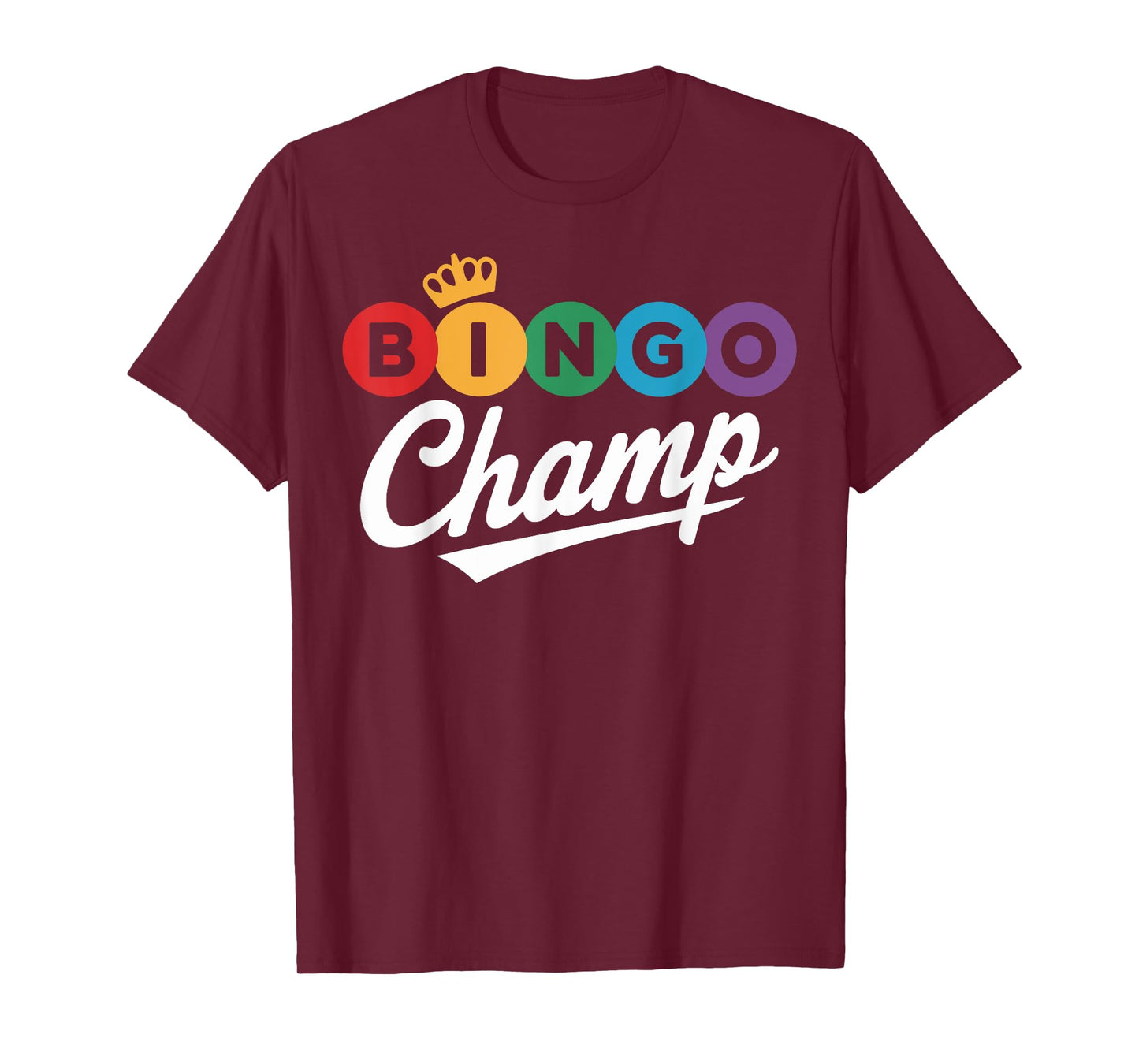 Bingo Champion Winning Strategy Fun Game Night Vibes T-Shirt