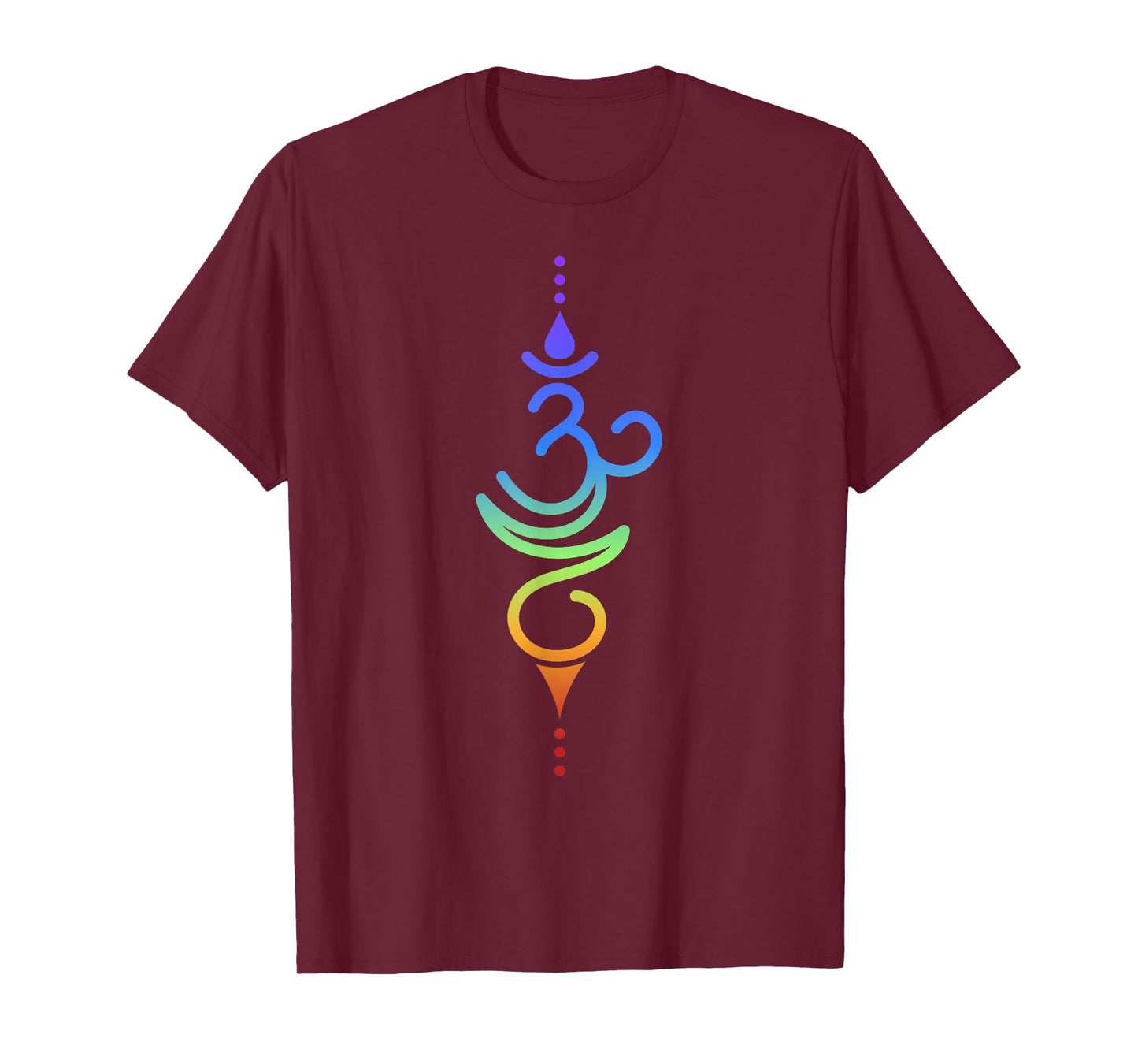 Colorful Om Symbol Spiritual Energy Design T-Shirt