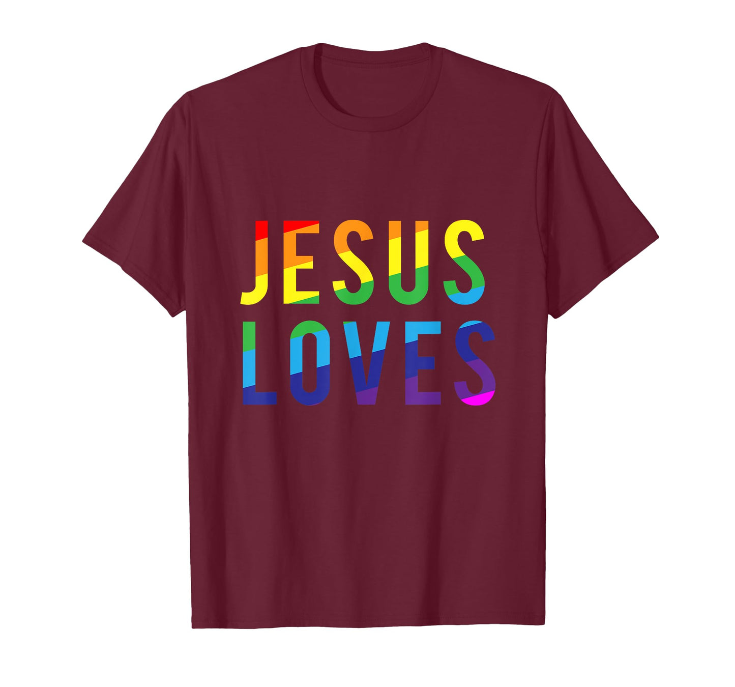 Jesus Loves Gay Pride Shirt T-Shirt