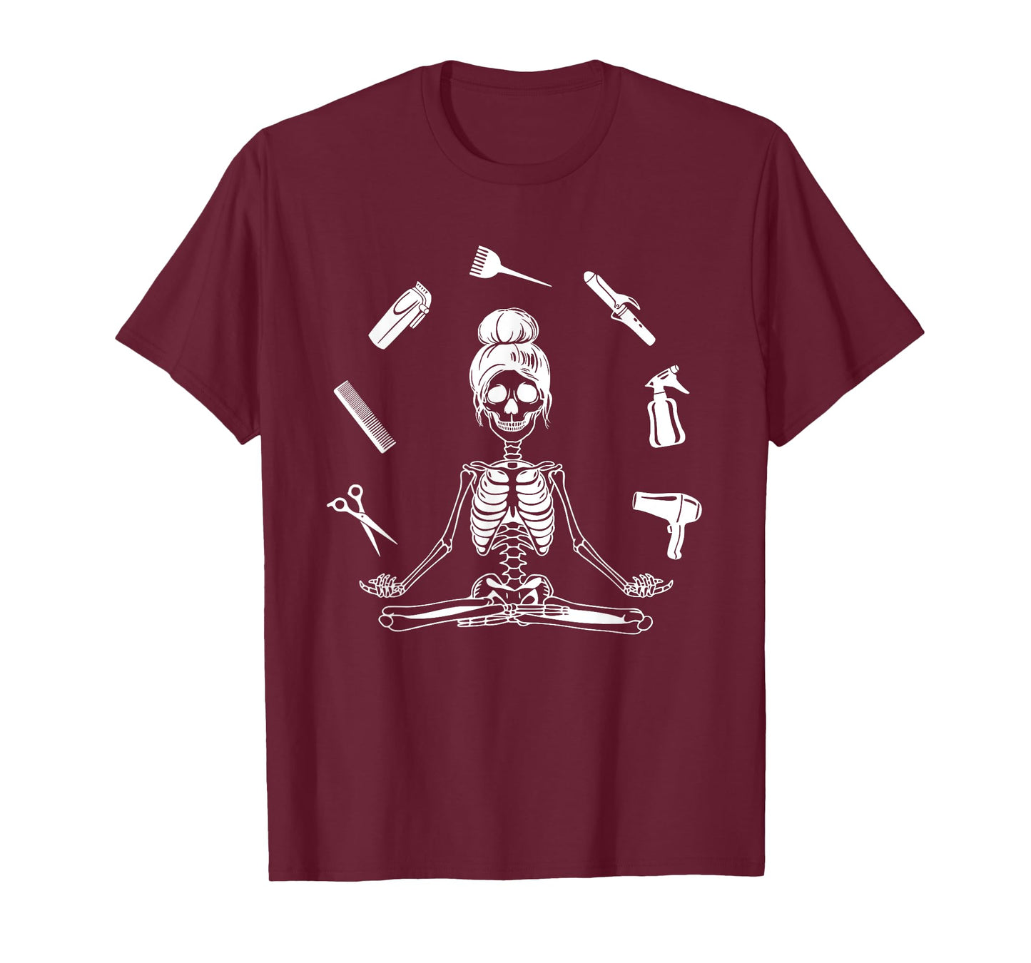 Hair Stylist Skeleton Hairdresser Hairstylist T-Shirt