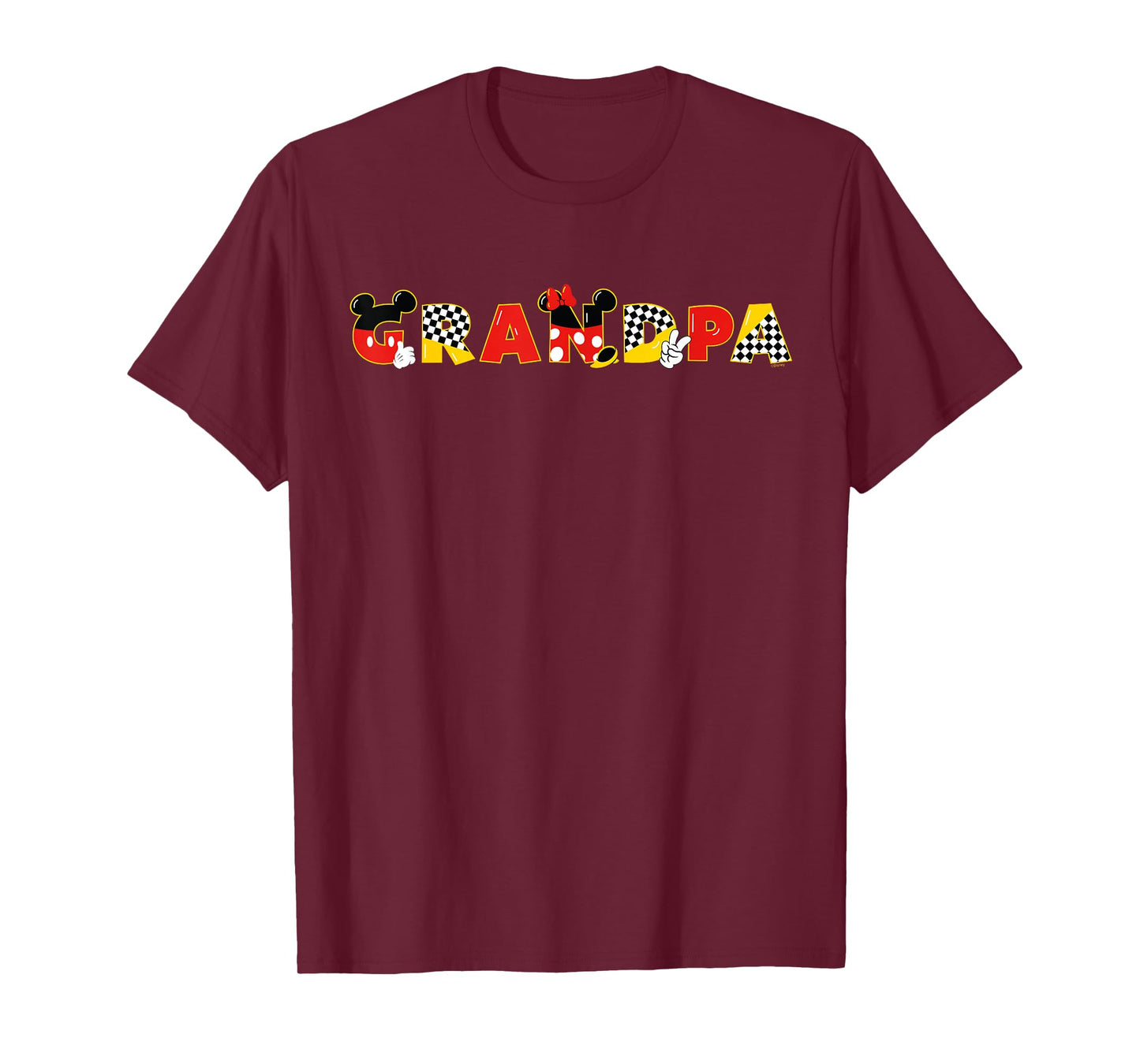 Disney Mickey & Minnie Grandpa Gift Family Trip Vacation T-Shirt