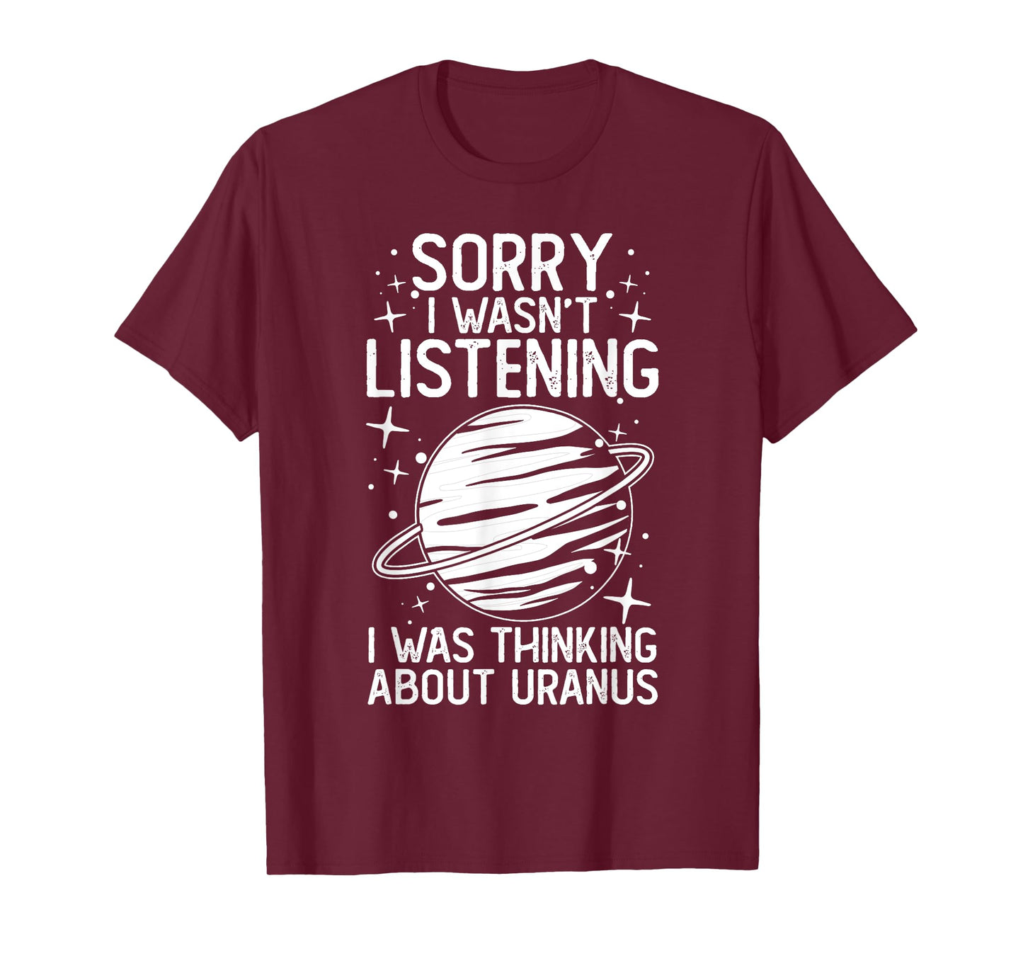 Uranus Planet Ring Solar System Gas Atmosphere Space T-Shirt