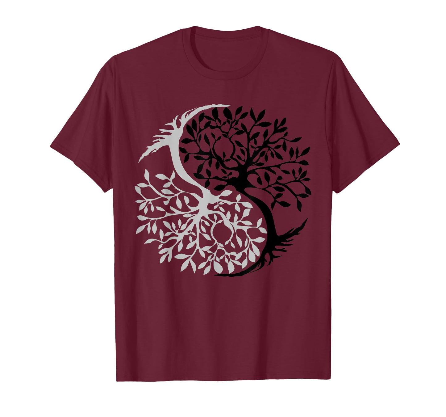 Tree Of Life Yin Yang Symbol Funny Bonsai Zen Gift Men Women T-Shirt