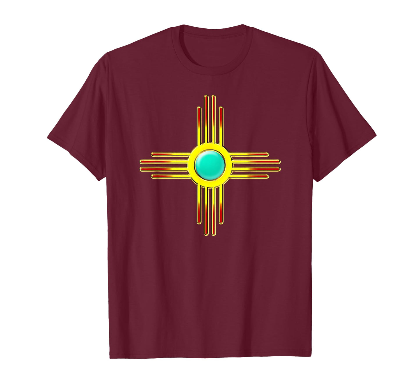 Zia Symbol New Mexico State Flag Banner Sun First Nation T-Shirt