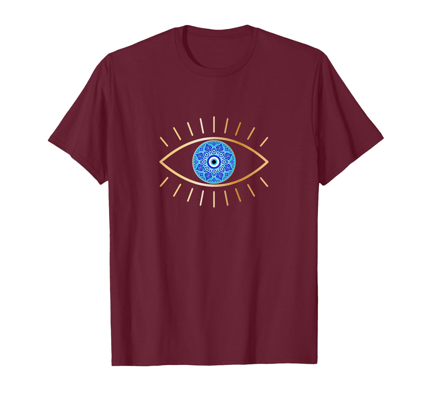 Ich sehe dich Blue Evil Eye Eyelashes Good Luck T-Shirt