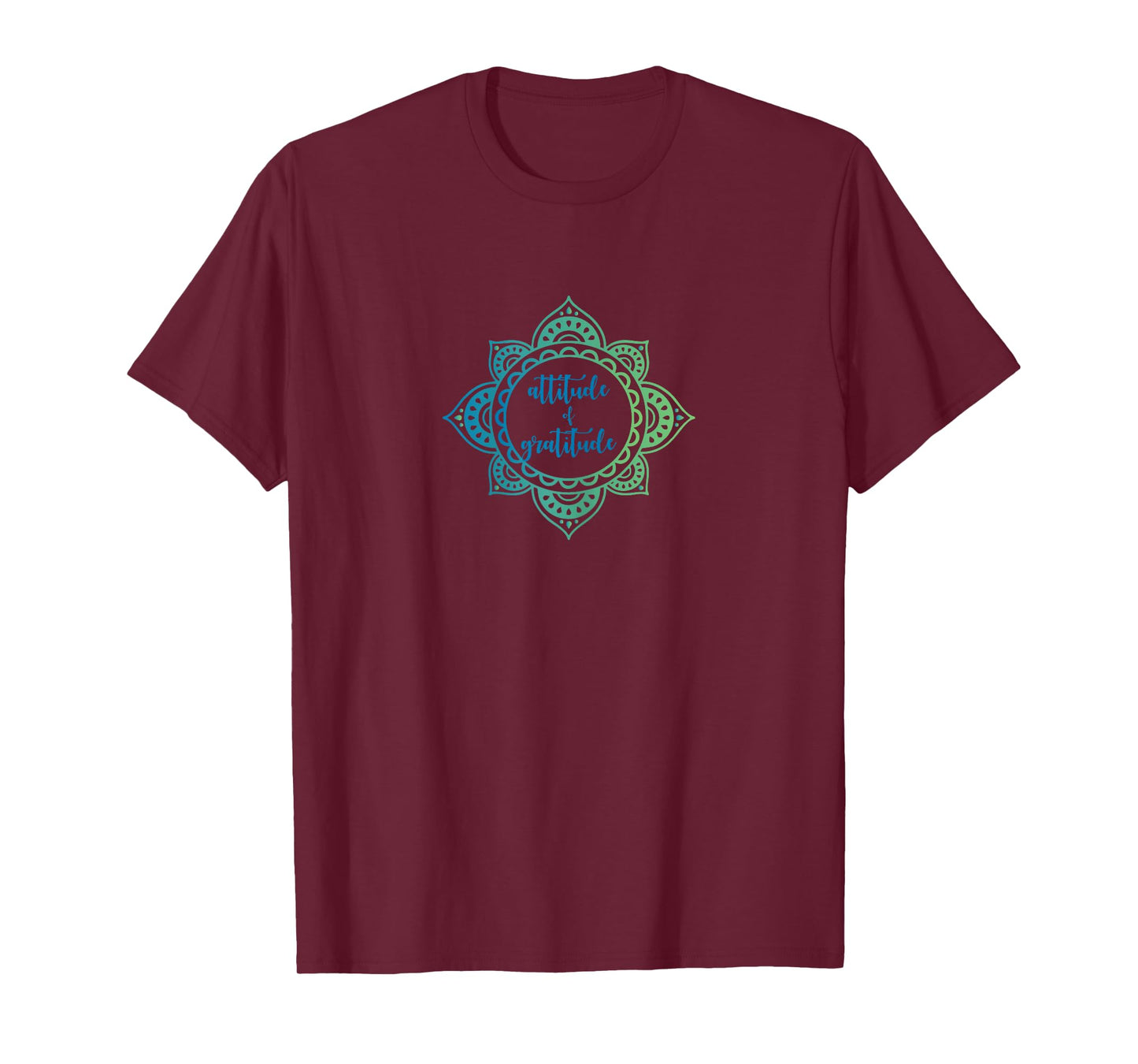 Attitude of Gratitude Mandala t-shirt grateful spiritual