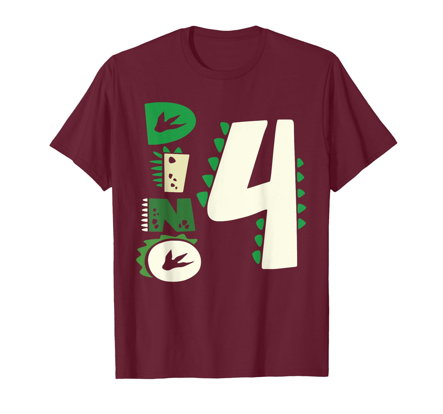 Dino Four Birthday Saurus Dinosaur Birthday Mom Dad Kids T-Shirt