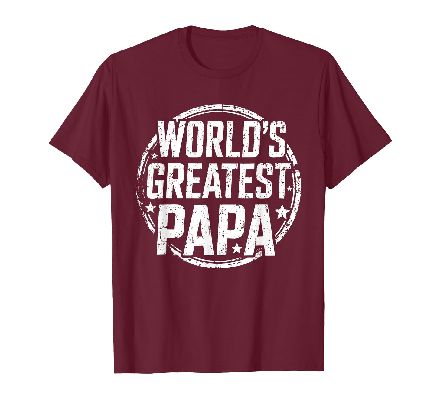 World's Greatest Papa Shirt Best Grandpa Men Fathers Day T-Shirt