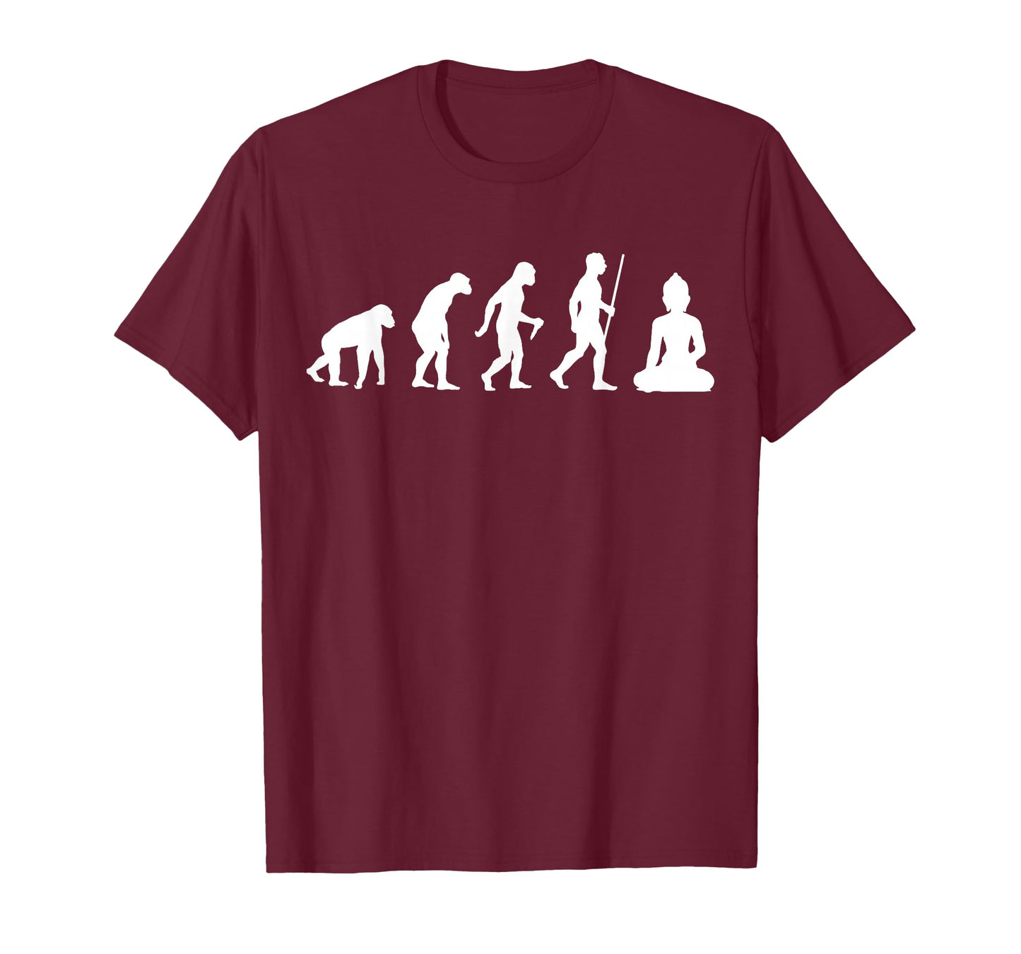 Funny Buddha Evolution Meditation | Buddhist Buddhism Gifts T-Shirt