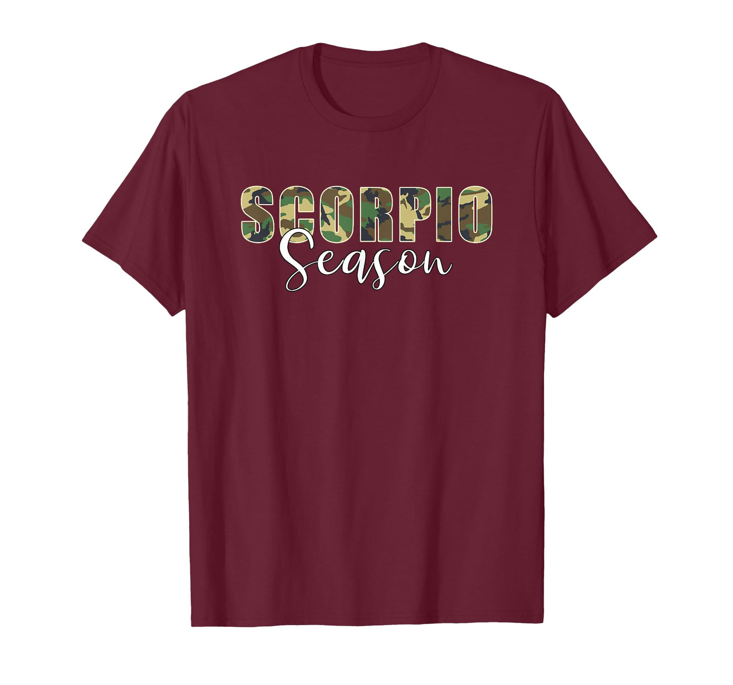 Scorpio Season Camo Zodiac Birthday T-Shirt