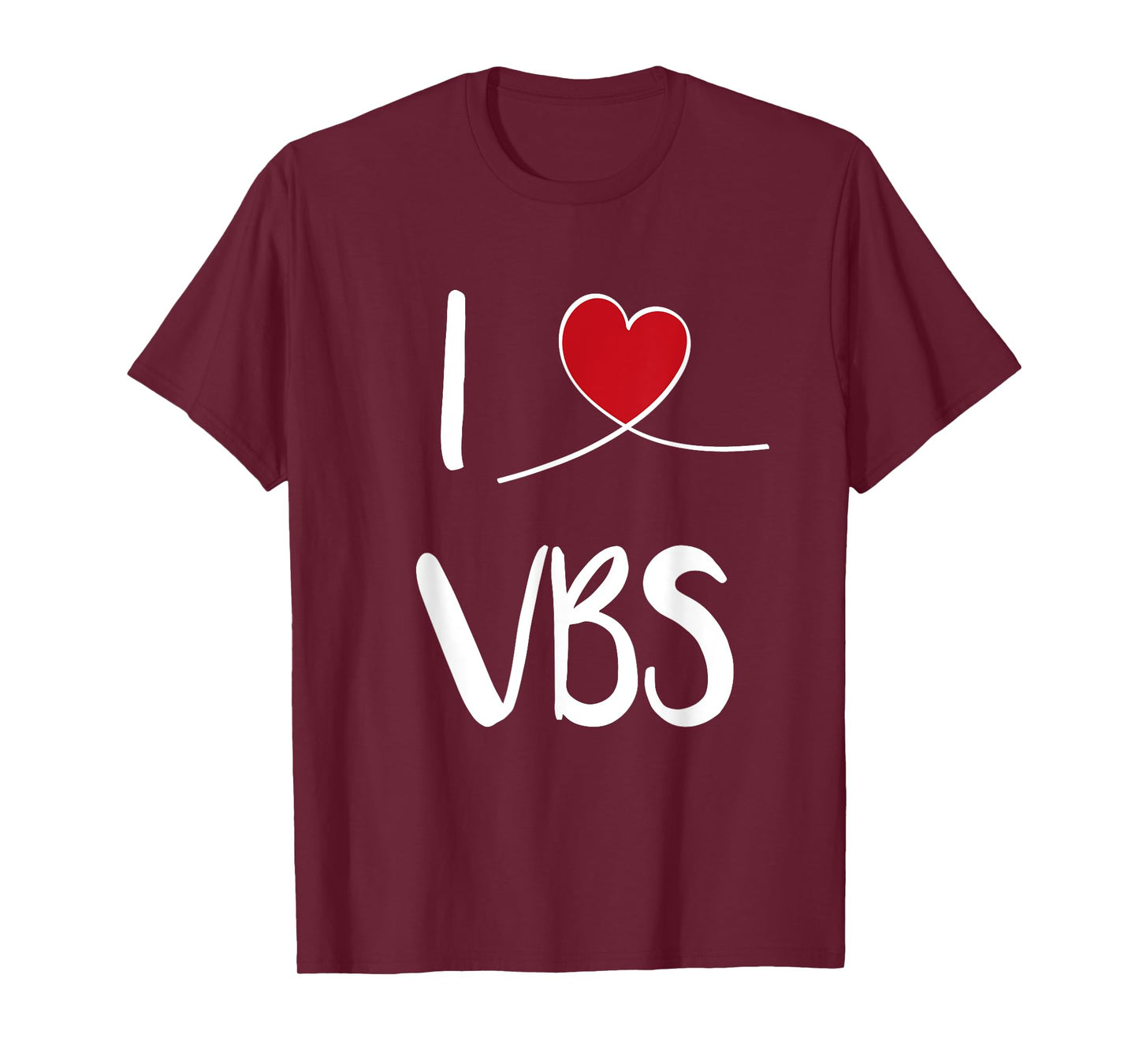 I Love VBS Vacation Bible School 2024 Cute Christian Heart T-Shirt