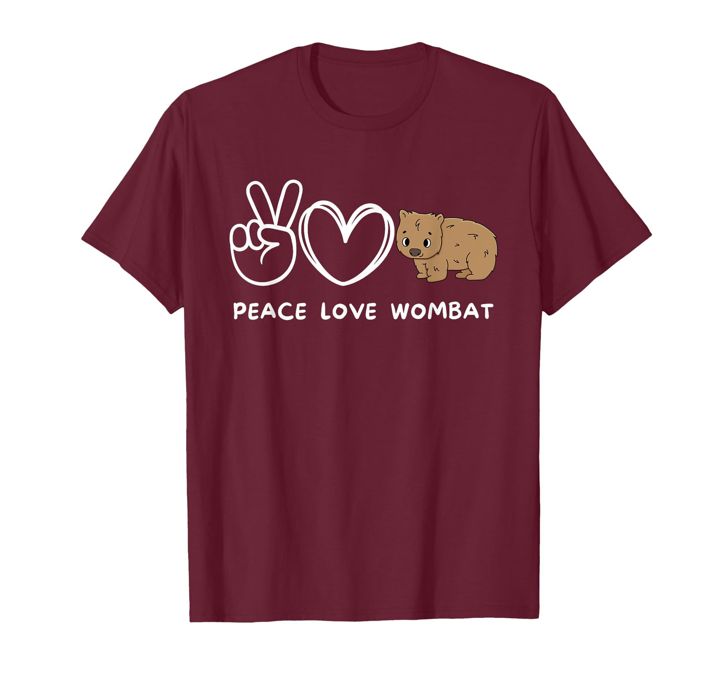 Peace, Love Wombat Retro Wombat Lover Animals Lover T-Shirt