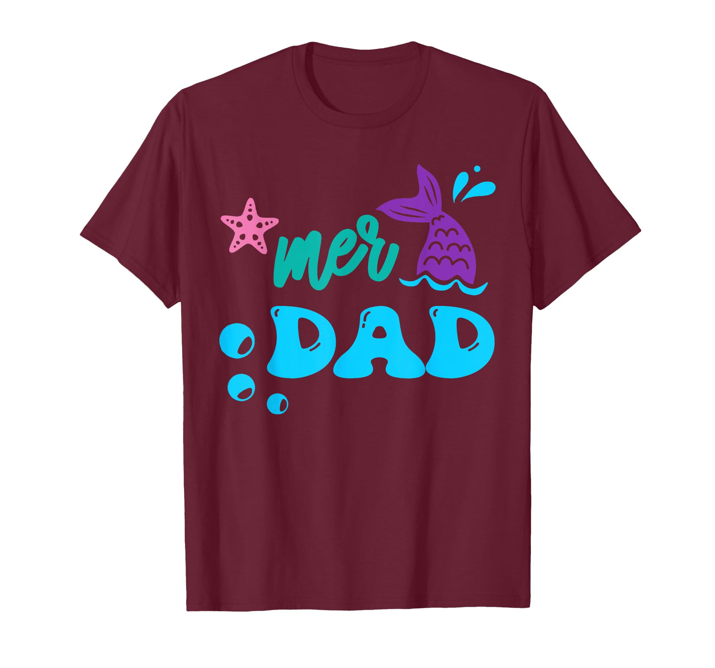 Mer Dad Mermaid Shirt Matching Family Gifts T-Shirt