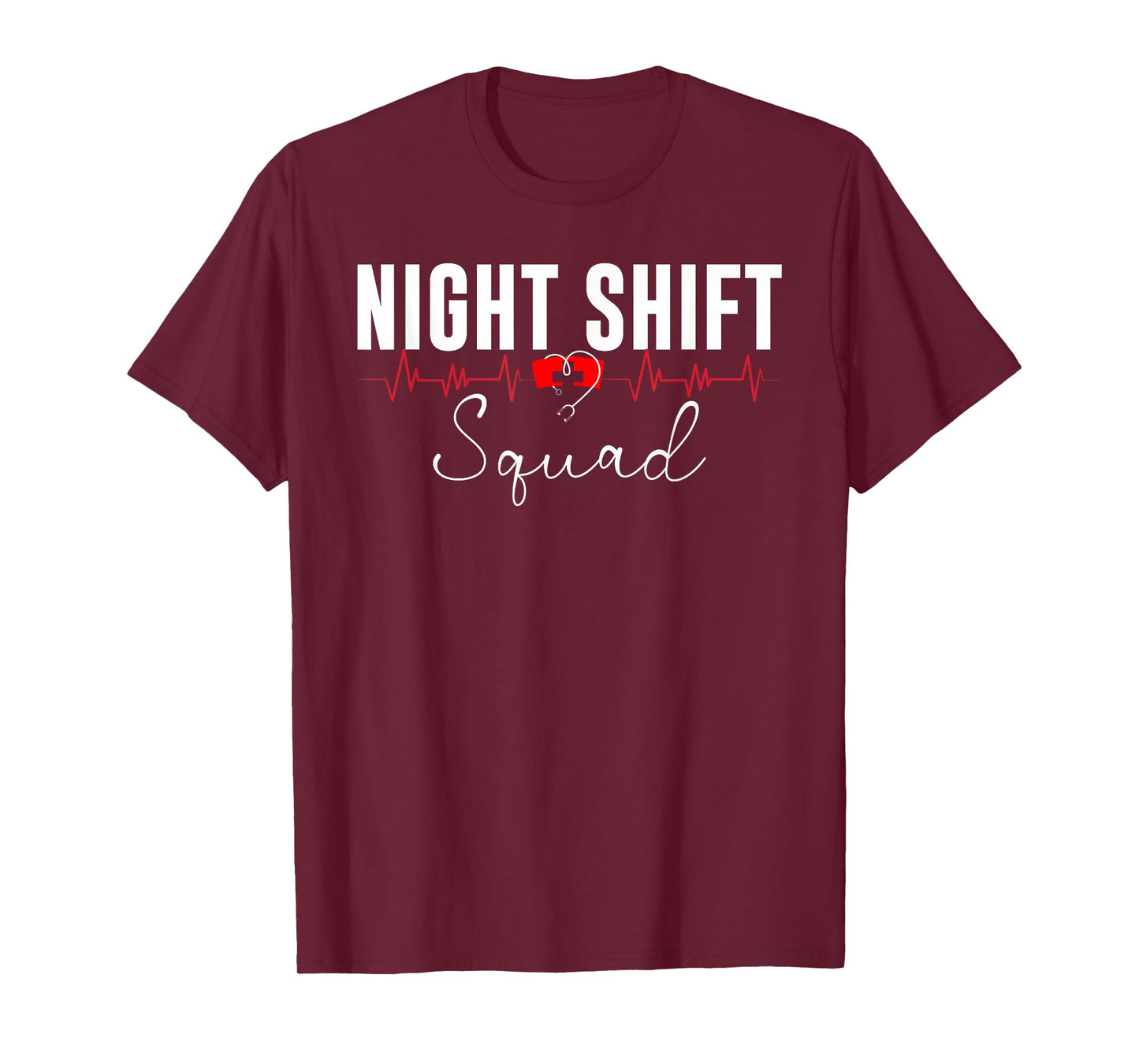 Night Shift Squad Team Night Shift Nursing Funny Nurse T-Shirt