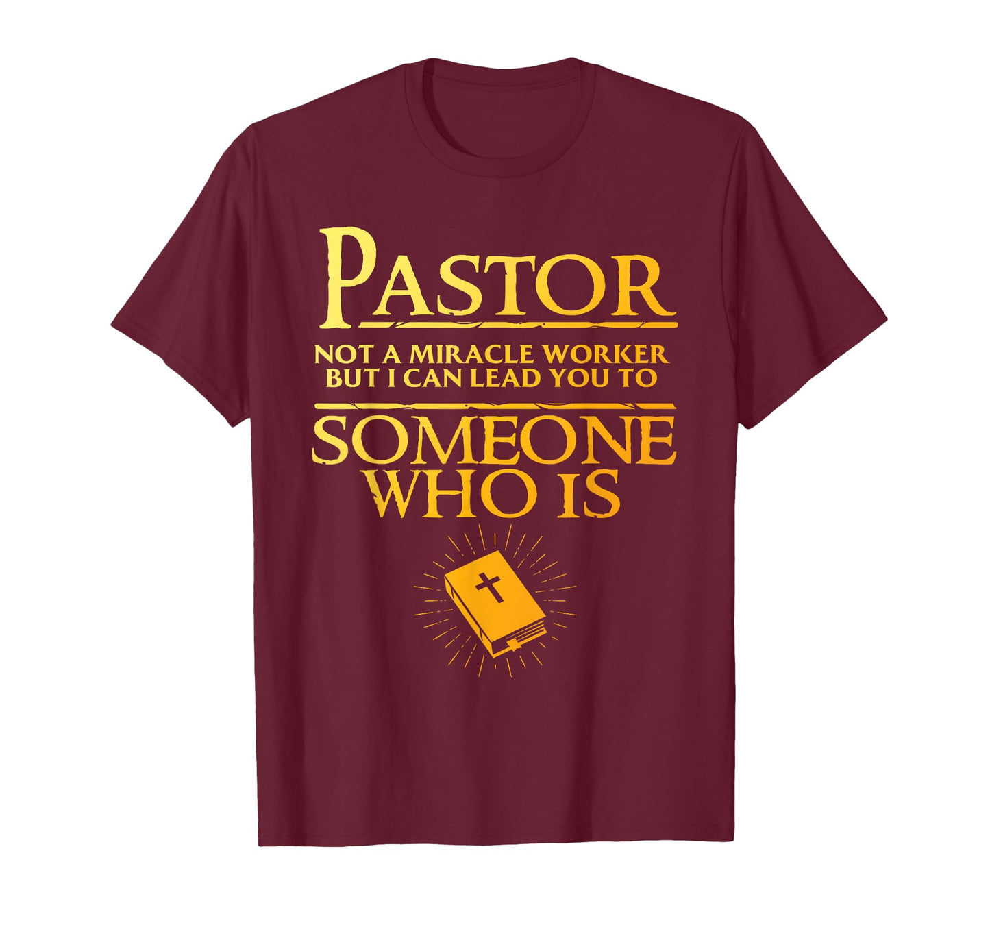 Pastor Appreciation Art For Men Women Minister Clergy Bible T-Shirt