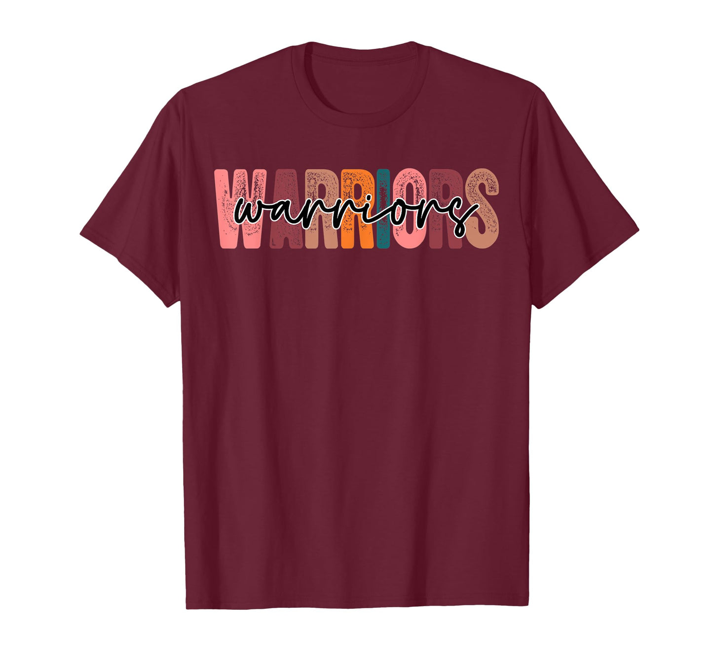 Warriors School Sports Fan Team Spirit T-Shirt