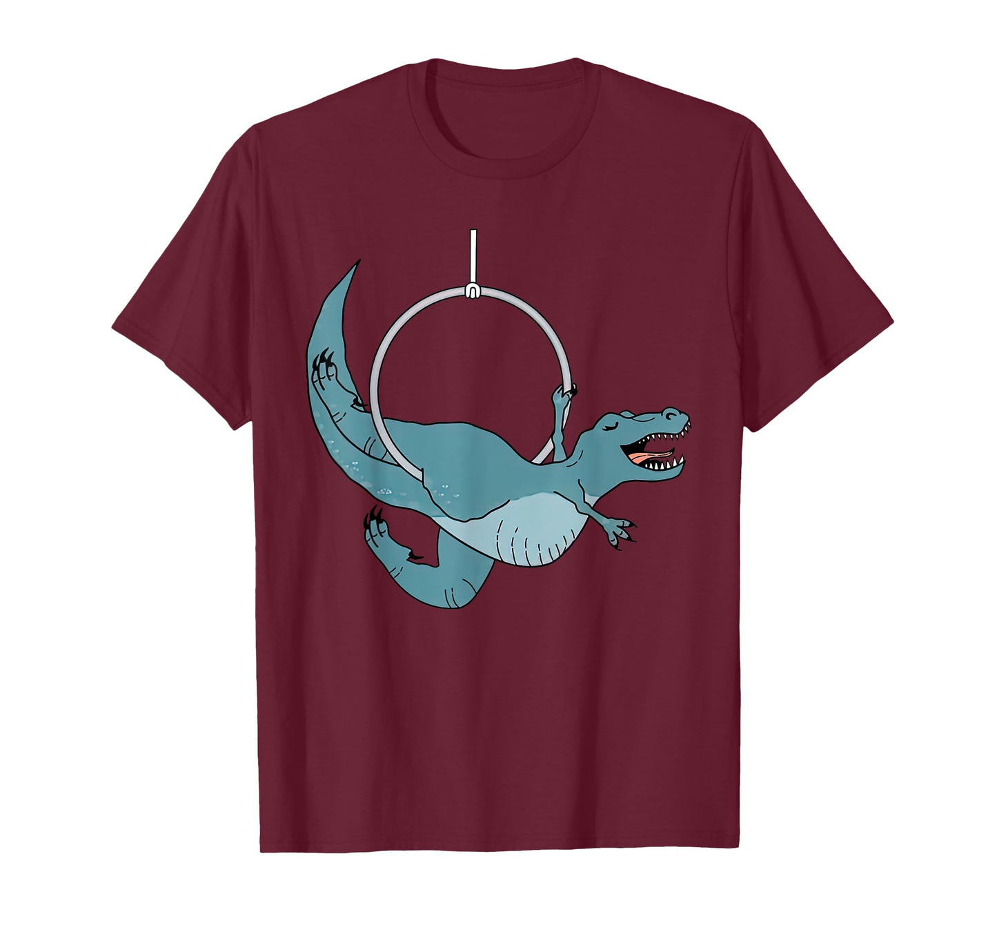 Cute Dinosaur Aerial Hoop Aerial Lyra Hoop For Aerialist T-Shirt