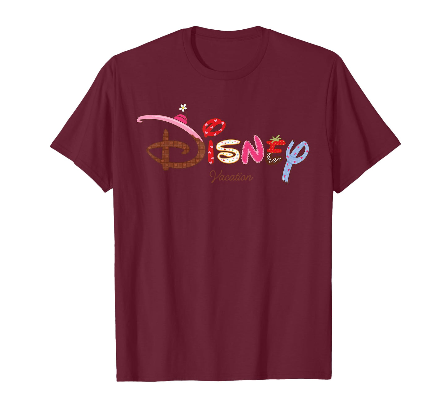 Disney Logo Minnie Sweet Treat Hearts Trip Matching Vacation T-Shirt