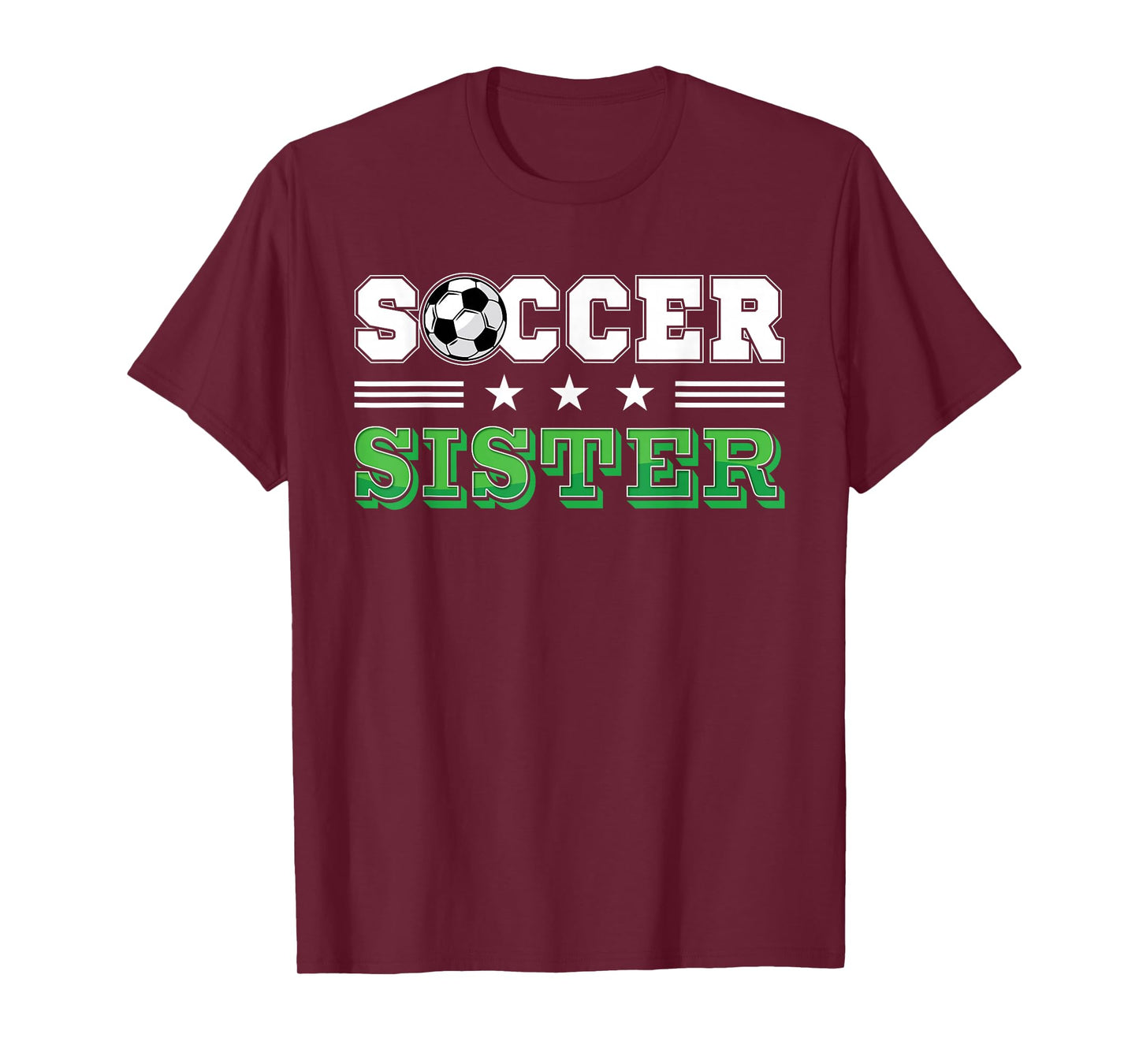 Soccer Sister Family Matching Birthday Team Supporter T-Shirt