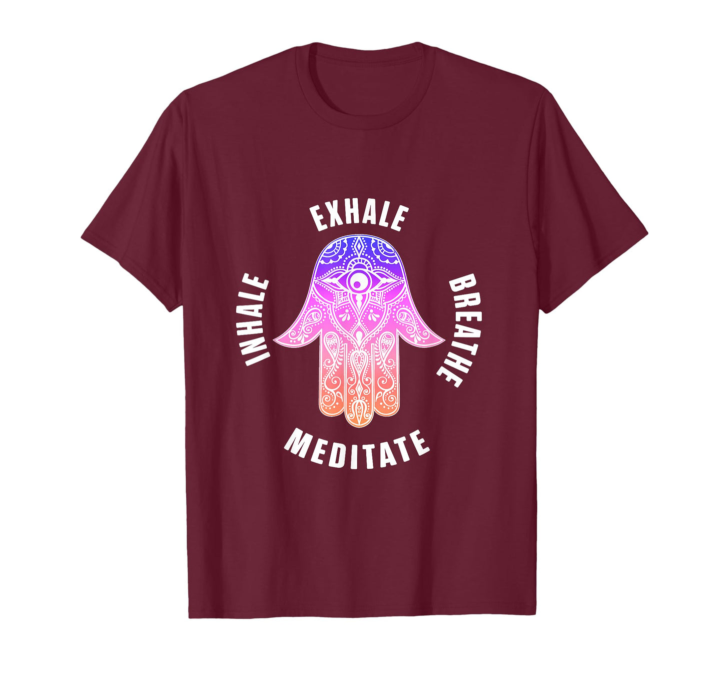 Zen Yoga Mantras Exhale Breathe Meditate Buddha Mandala Gift T-Shirt