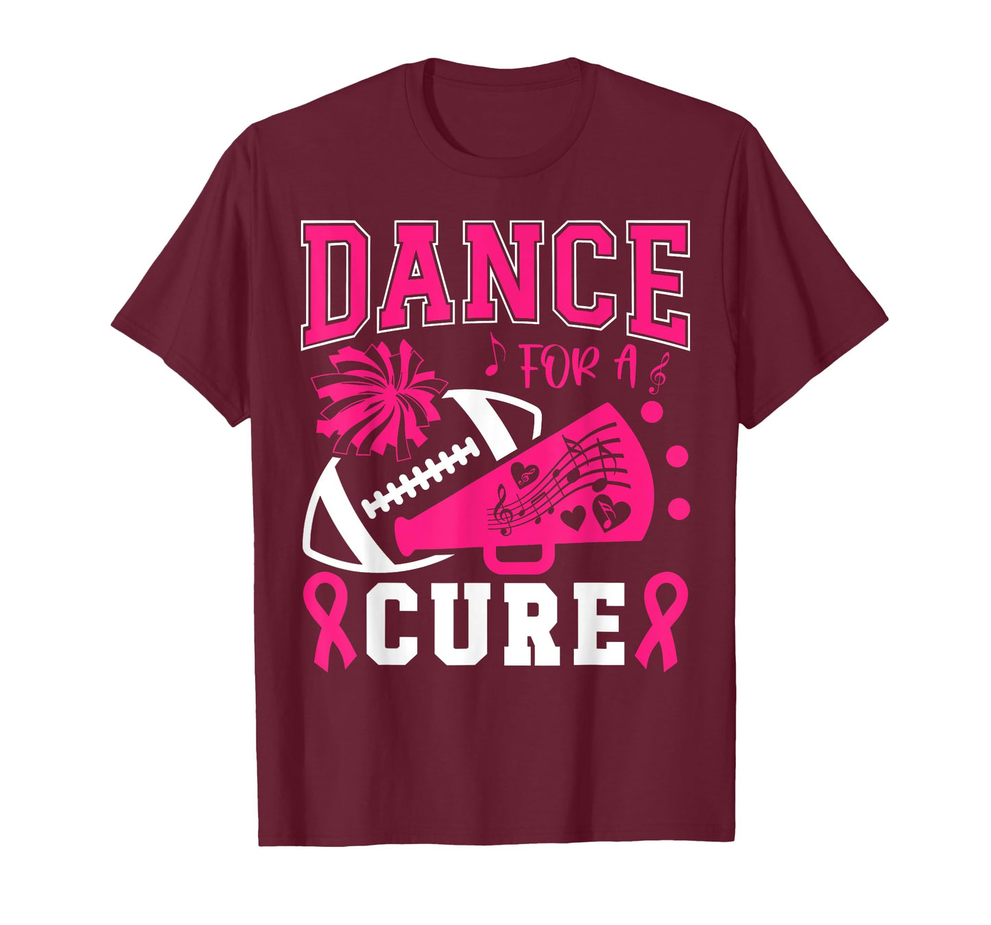 Dance For A Cure Breast Cancer Pink Ribbon Dance Team T-Shirt