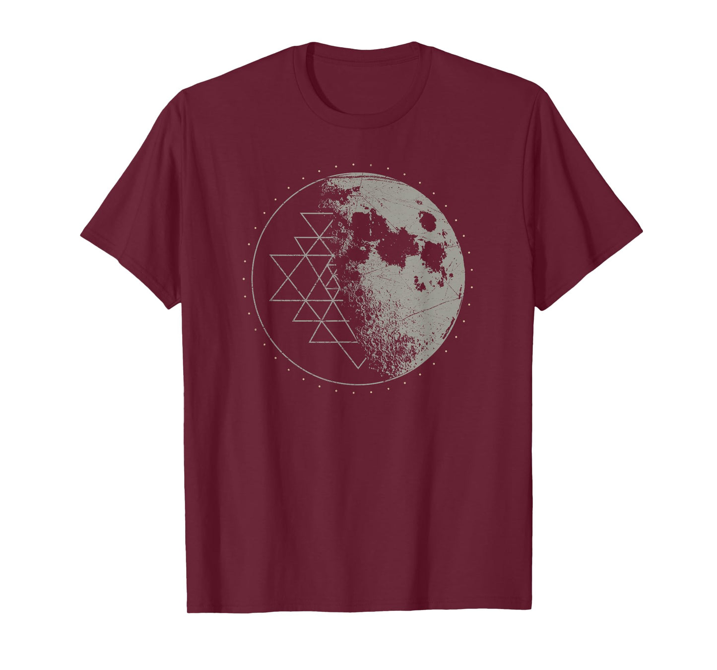 Sacred Geometry Sri Yantra Moon - Psychedelic Vintage Shirt T-Shirt