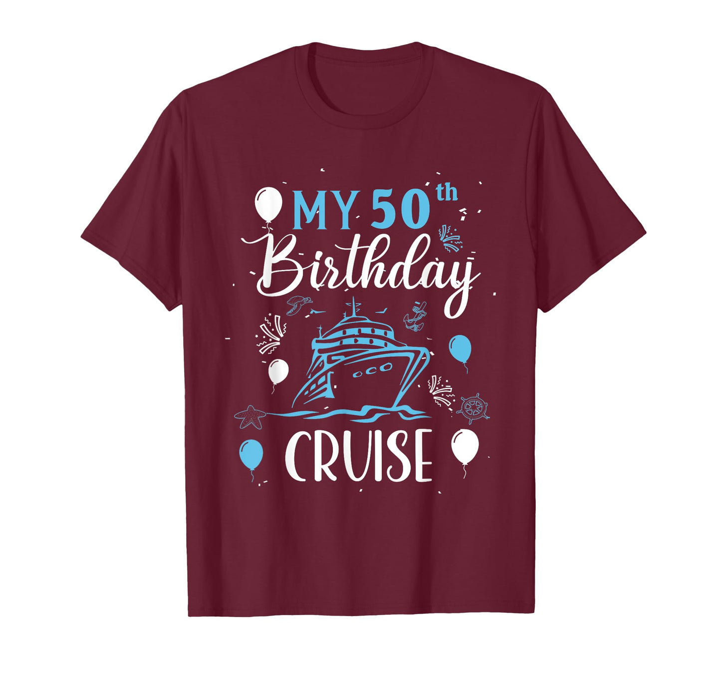 50th Birthday Cruise Vacation 2024 Cruise 50 Years Old T-Shirt