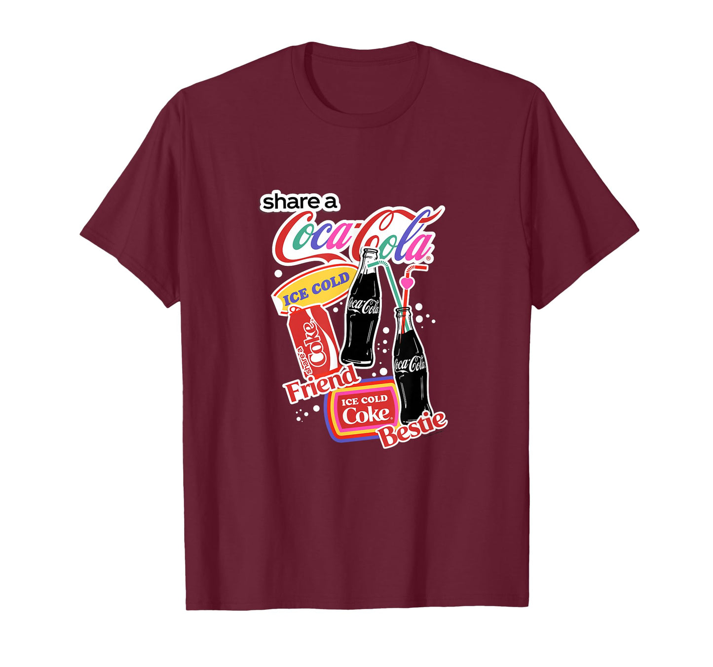 Coca-Cola Share A Coke Vintage Soda Bottles T-Shirt