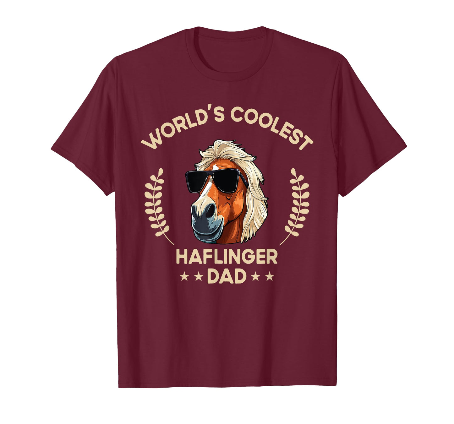 World's Coolest Horse Dad Papa - Farmer Haflinger Horse T-Shirt