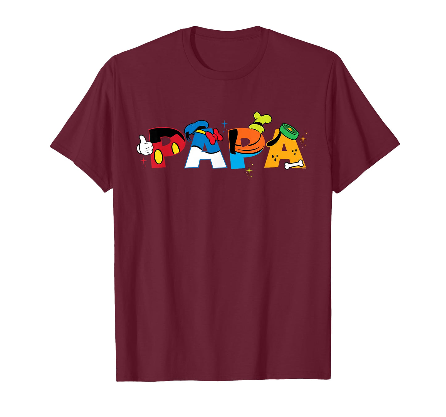 Disney Mickey Mouse and Friends Papa Father's Day Birthday T-Shirt