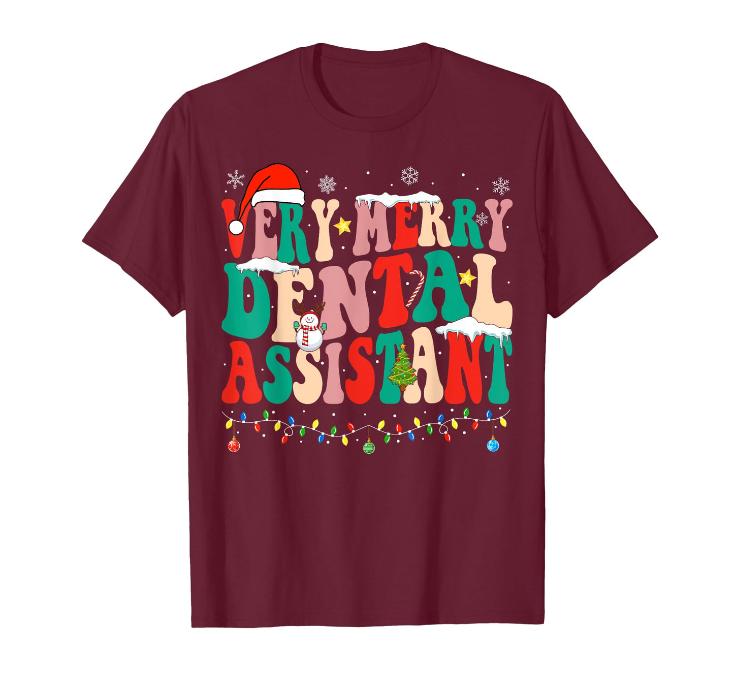Very Merry Dental Assistant Christmas Dental Assistant T-Shirt